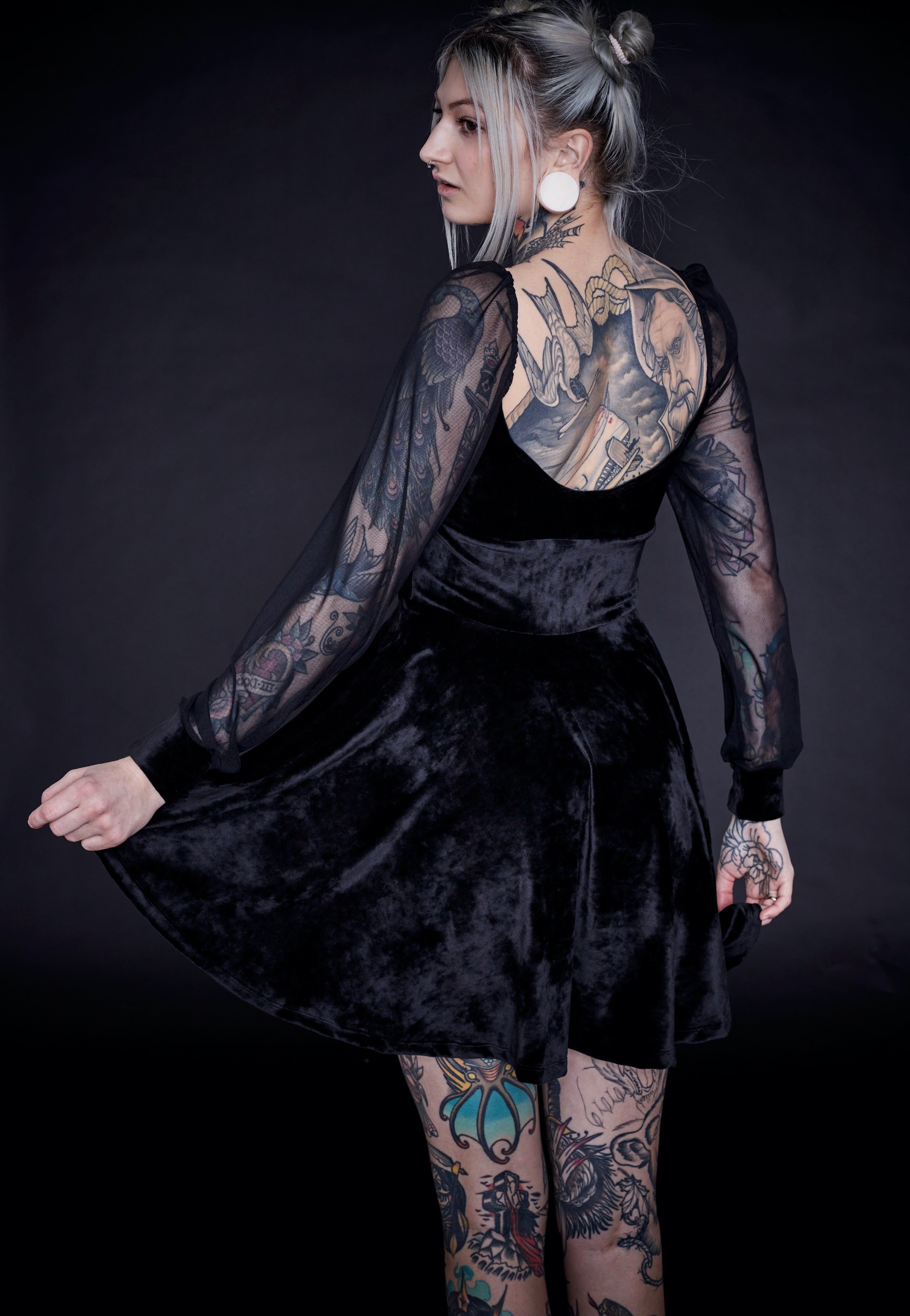 InternetXDoll - Skaterdress Luna Black - Dress | Women-Image