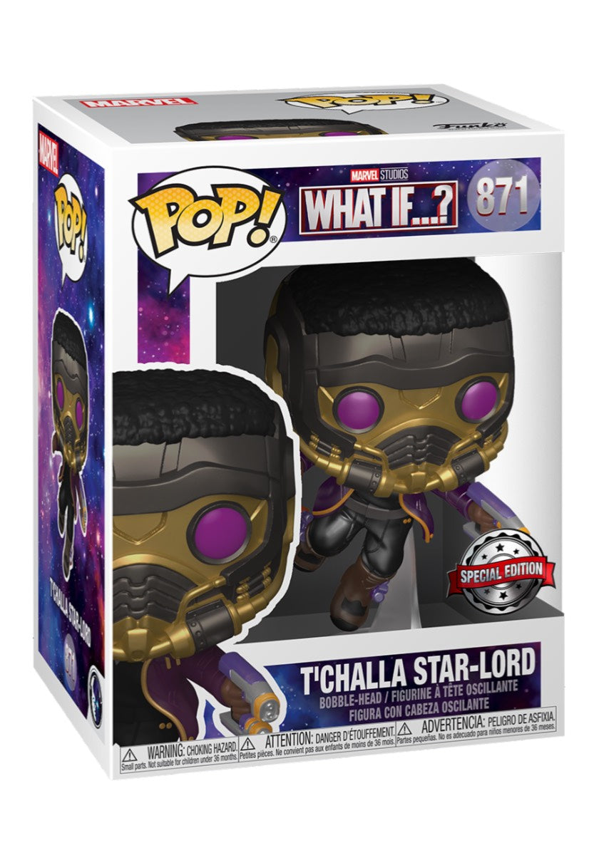 Marvel Comics - POP! Vinyl: What If T'Challa Star Lord (Metallic) - Funko Pop | Neutral-Image