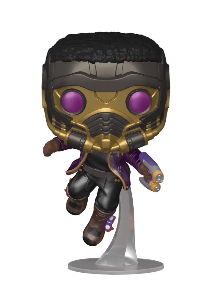 Marvel Comics - POP! Vinyl: What If T'Challa Star Lord (Metallic) - Funko Pop | Neutral-Image