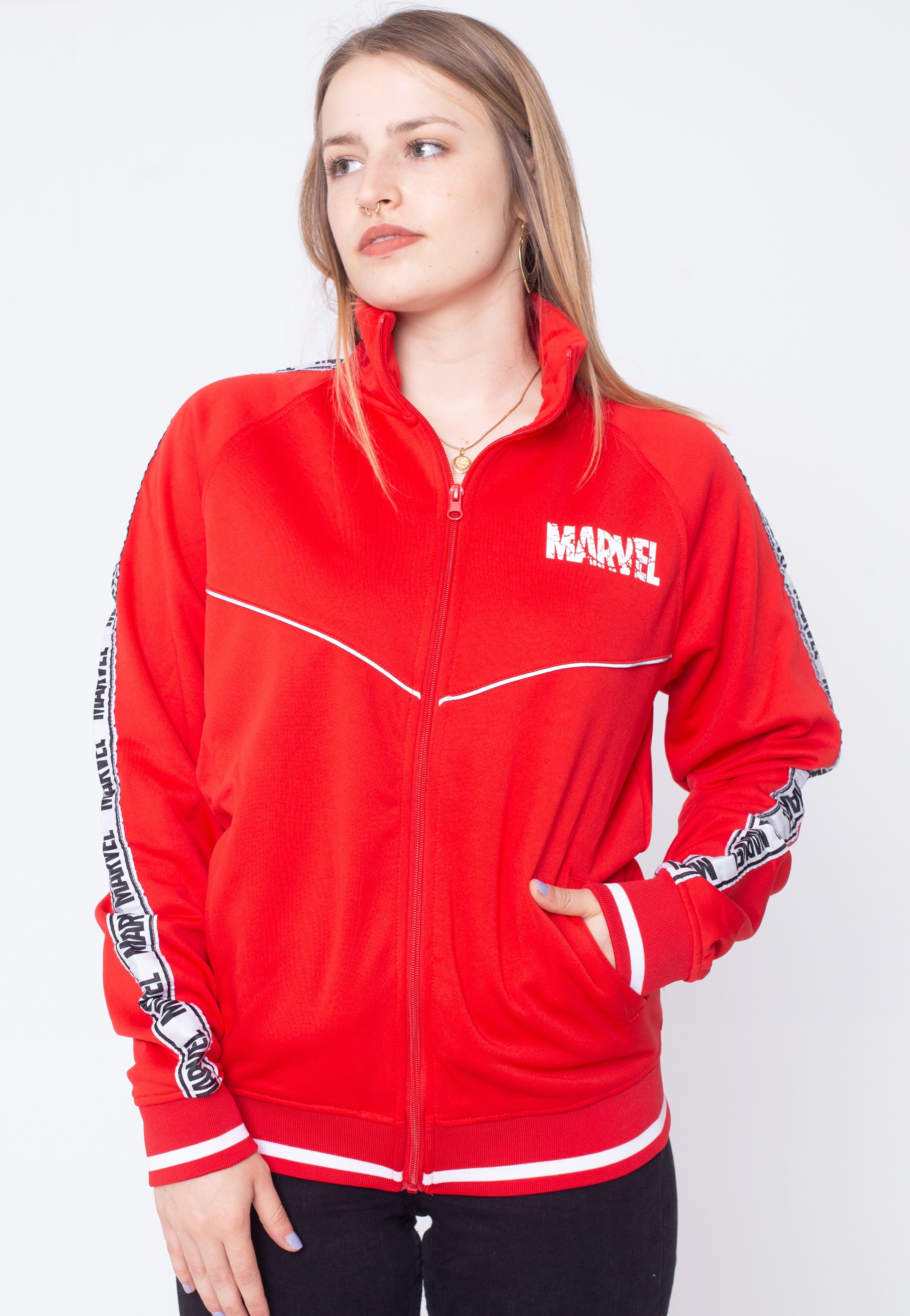 Marvel Comics - For Victory Red - Track Jacket | Women-Image