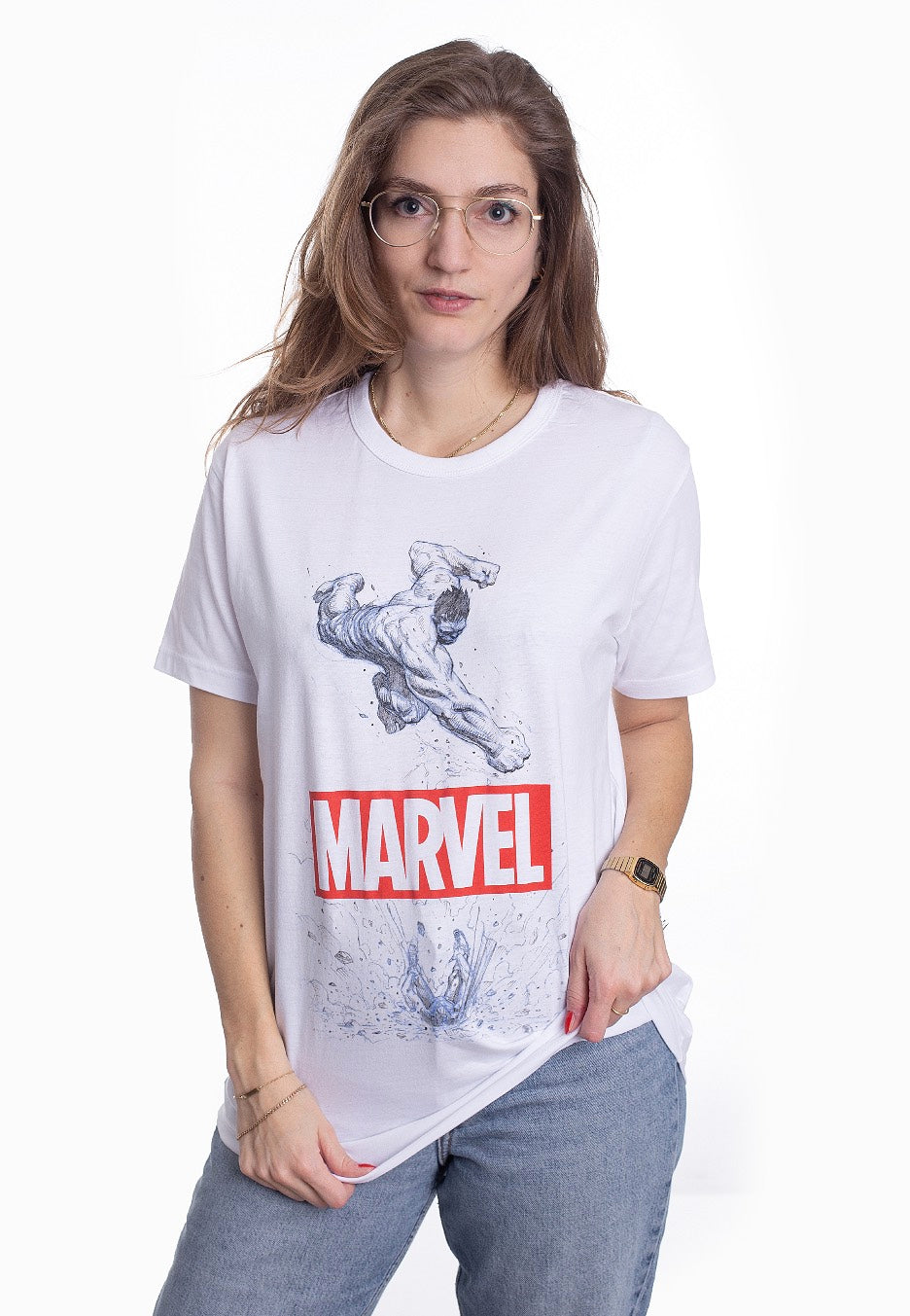 Hulk - Marvel Hulk White - T-Shirt | Women-Image