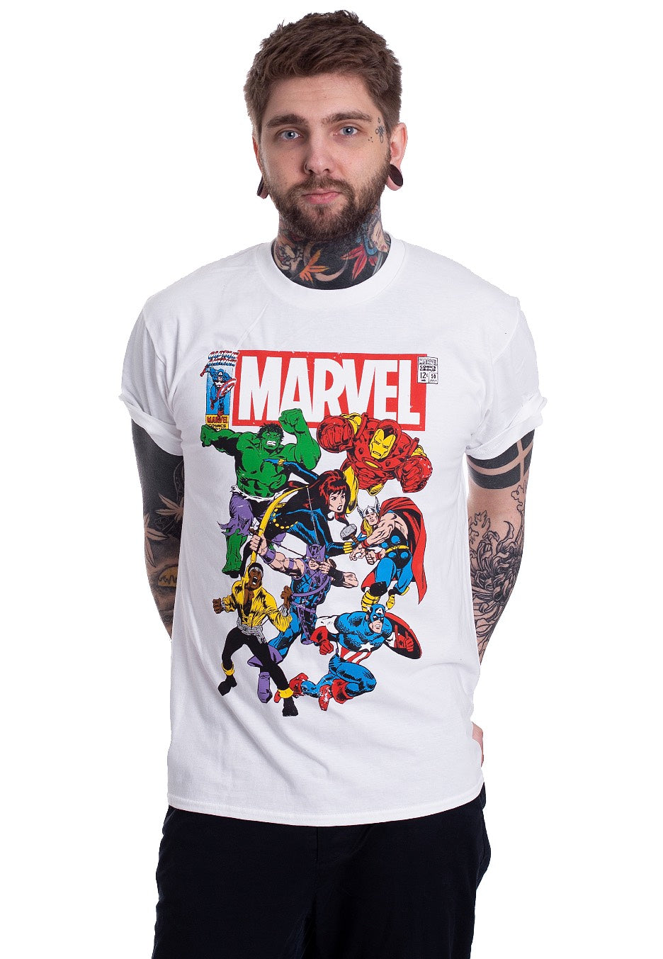 Marvel Comics - Team Up White - T-Shirt | Men-Image