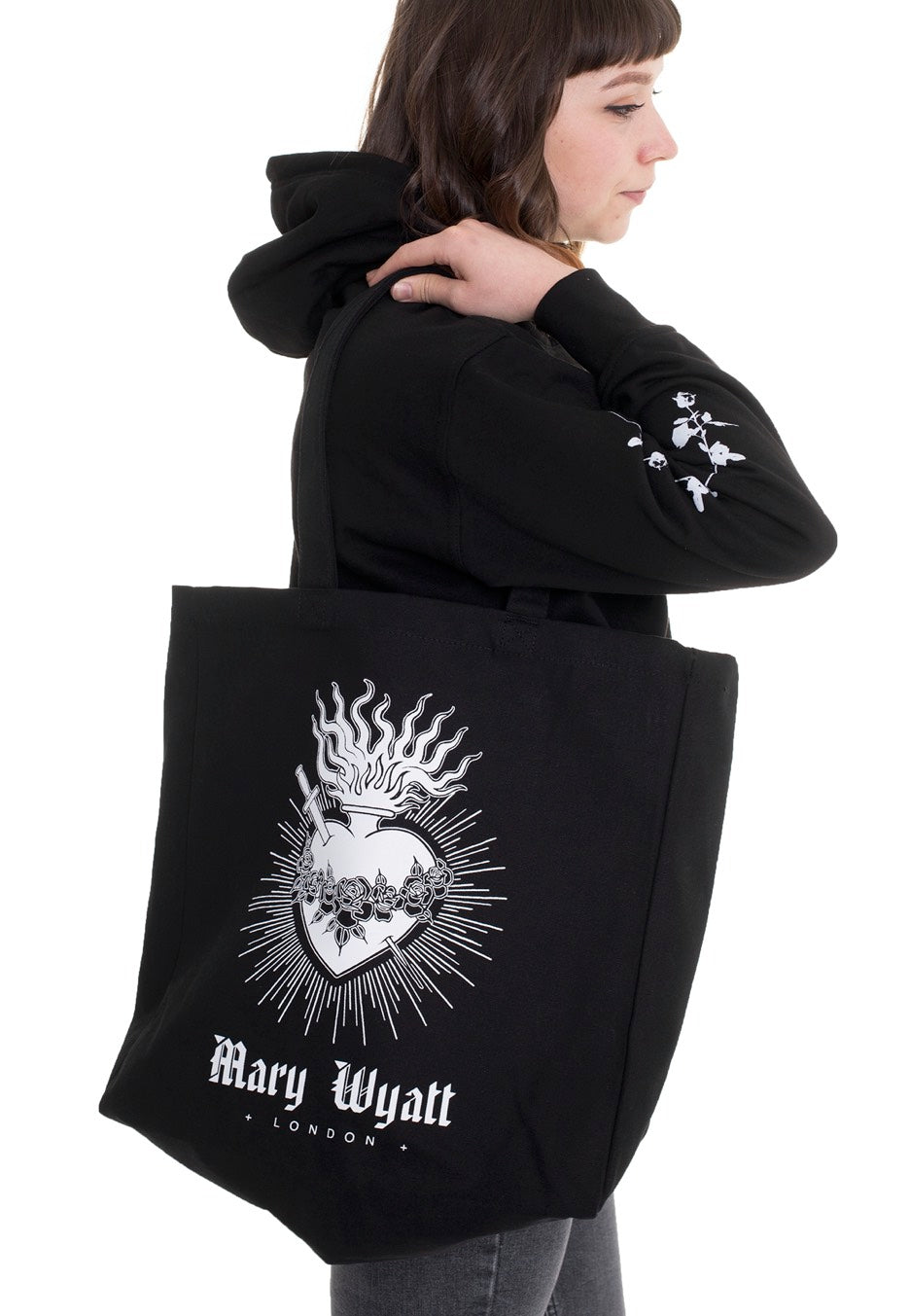 Mary Wyatt - Sacred Canvas Black - Tote Bag | Neutral-Image