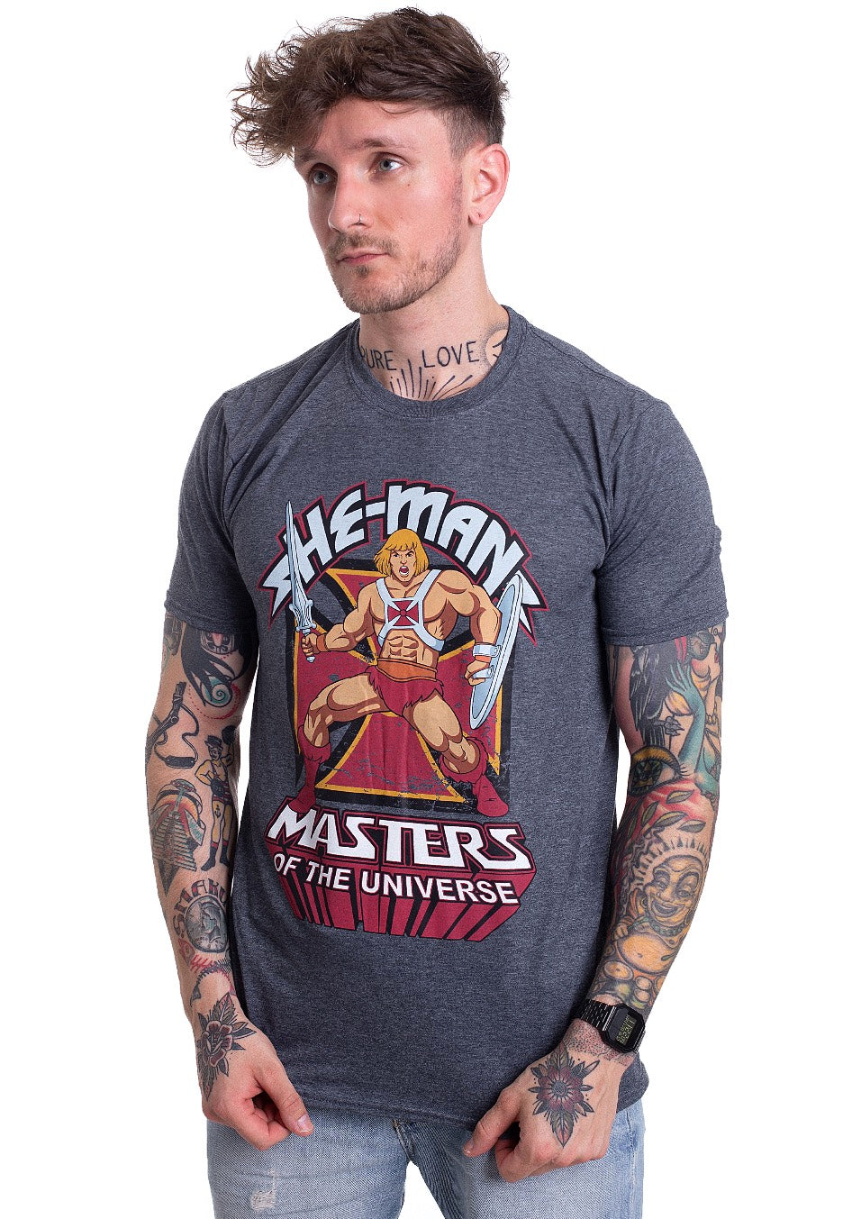 Masters of the Universe - He Man Grey - T-Shirt | Men-Image