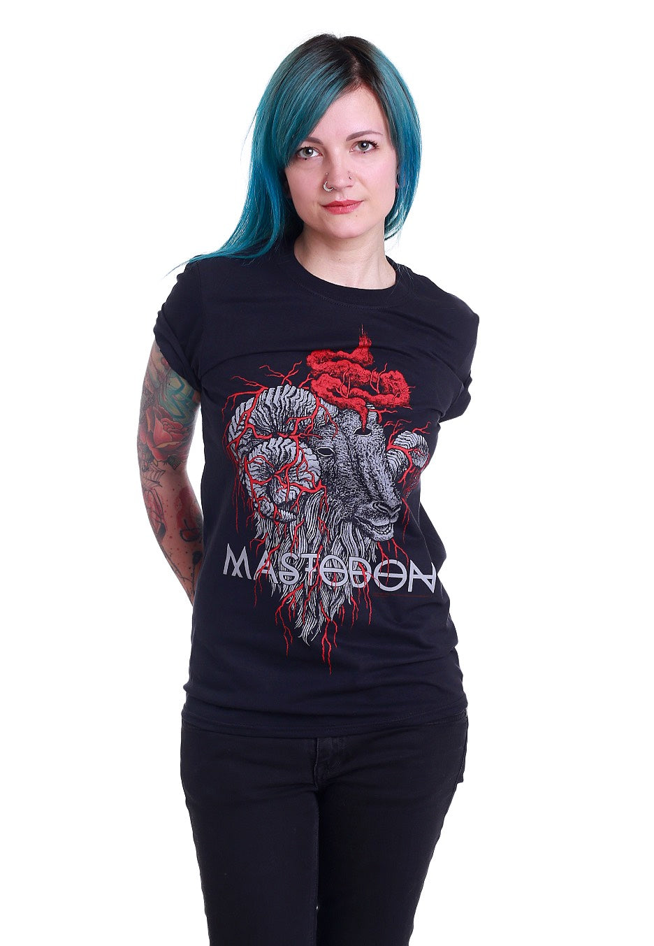 Mastodon - Rams Head Colour - T-Shirt | Women-Image