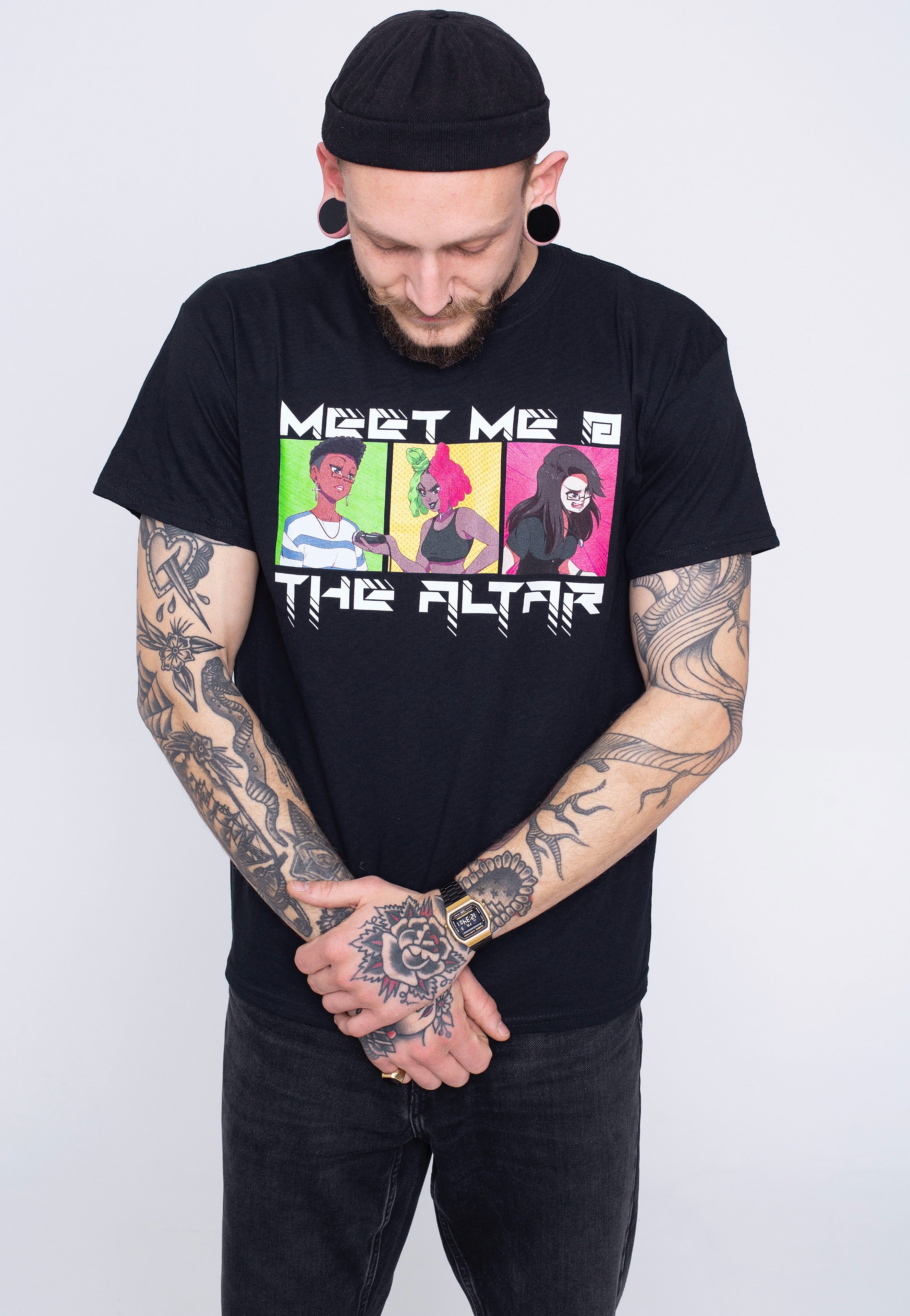 Meet Me At The Altar - CB Squares Black - T-Shirt | Men-Image