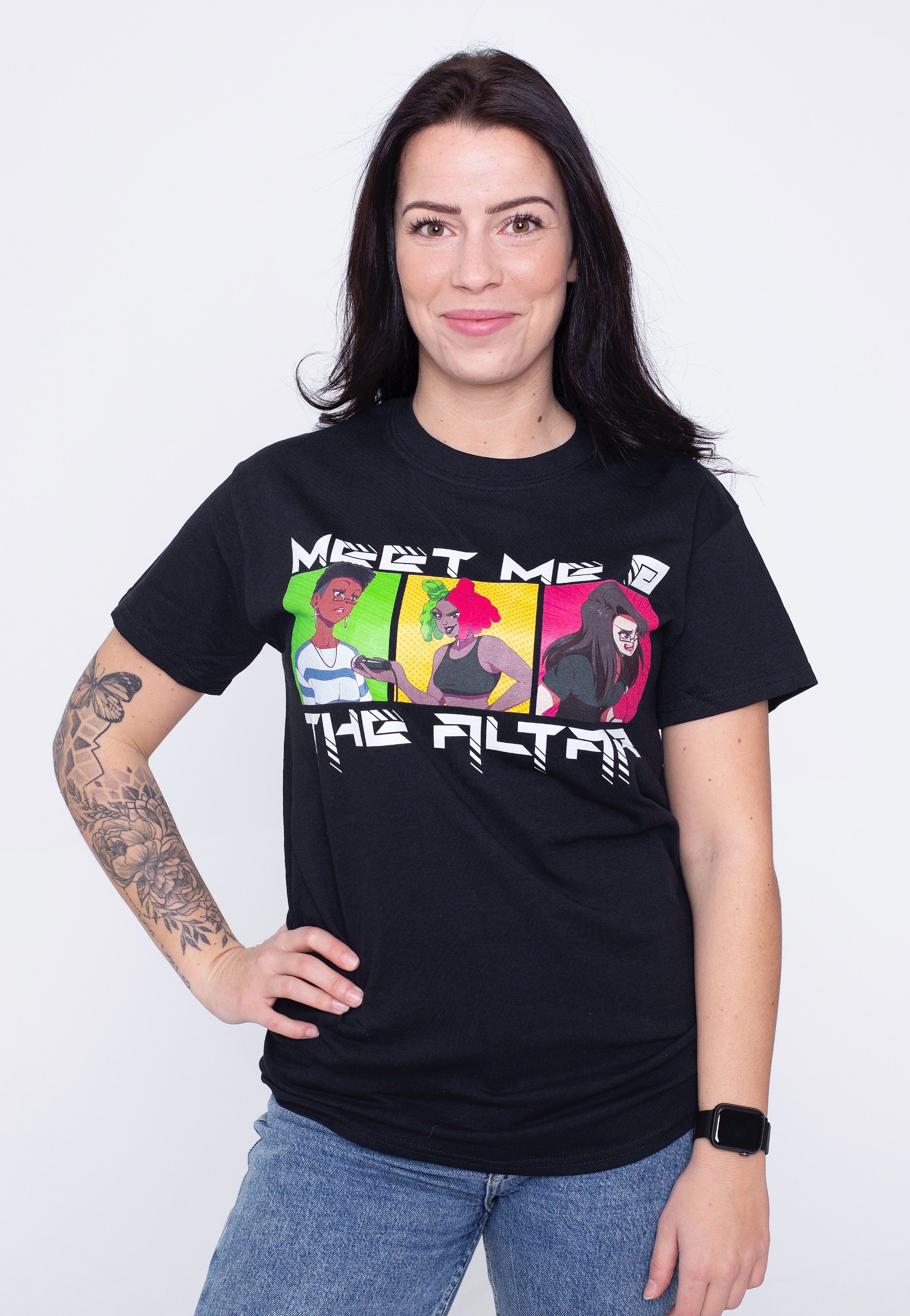 Meet Me At The Altar - CB Squares Black - T-Shirt | Women-Image