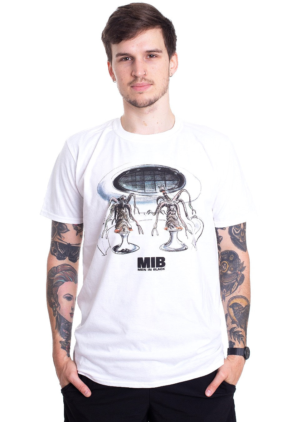 Men In Black - Alien Tech White - T-Shirt | Men-Image