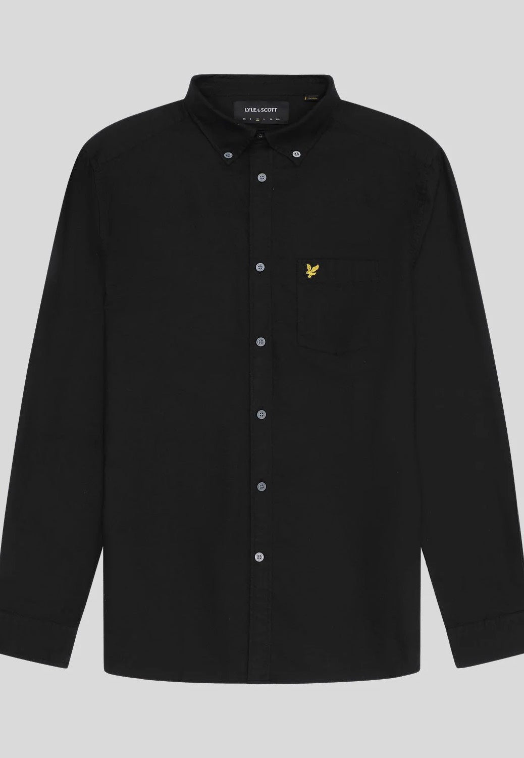 Lyle & Scott - Plain Oxford Jet Black - Shirt | Men-Image