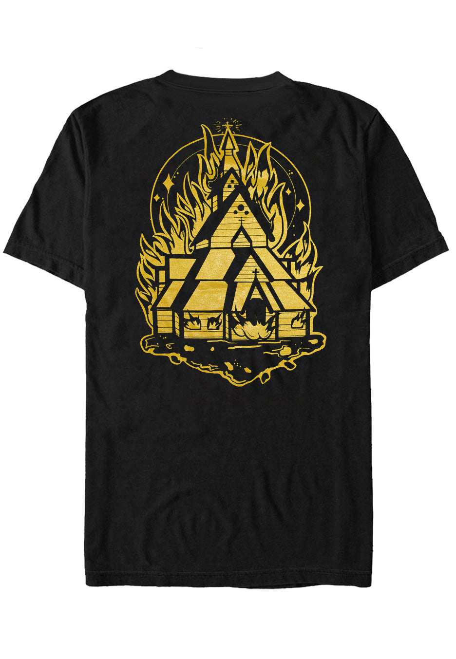 Mental Cruelty - Burning Church - T-Shirt | Neutral-Image