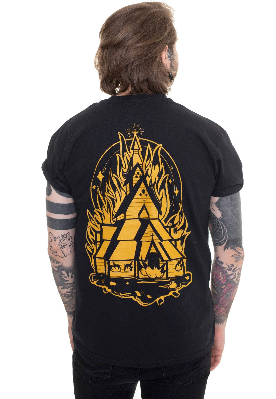 Mental Cruelty - Burning Church - T-Shirt | Men-Image