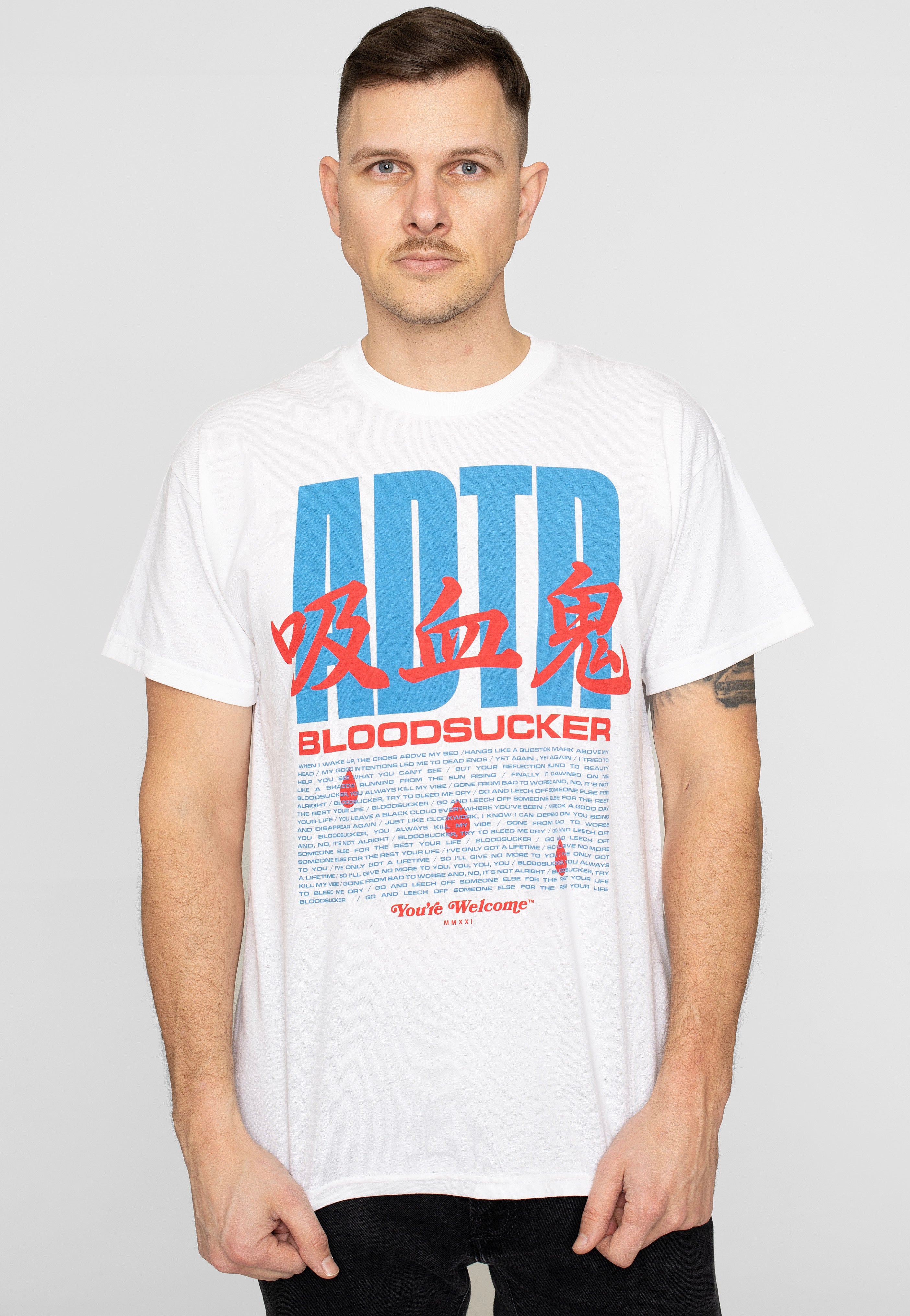 A Day To Remember - Bloodsucker White - T-Shirt | Men-Image