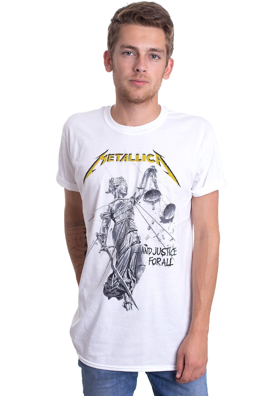 Metallica - Justice White - T-Shirt | Men-Image