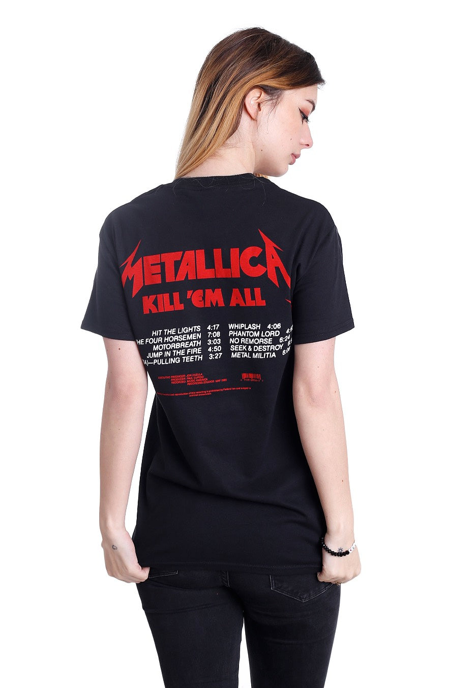 Metallica - Kill 'Em All Tracks - T-Shirt | Women-Image