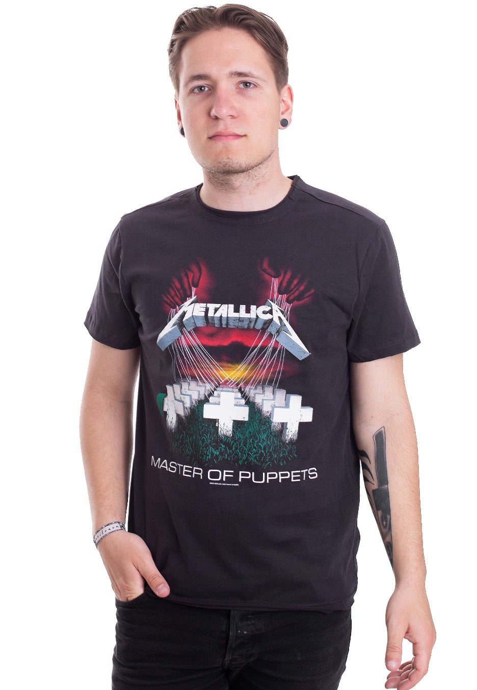 Metallica - Master Of Puppets Charcoal - T-Shirt | Men-Image