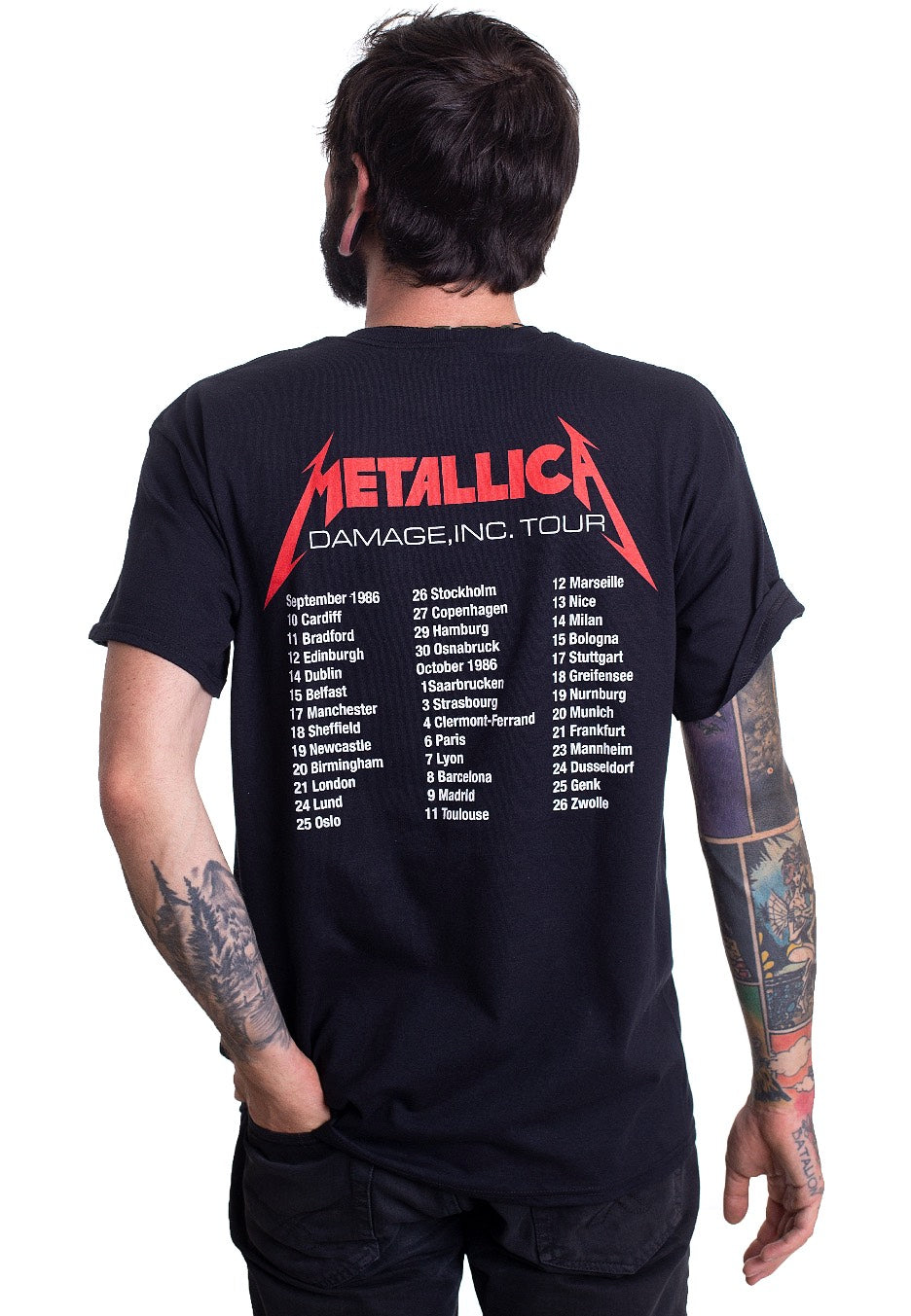 Metallica - Master Of Puppets European Tour '86 - T-Shirt | Men-Image