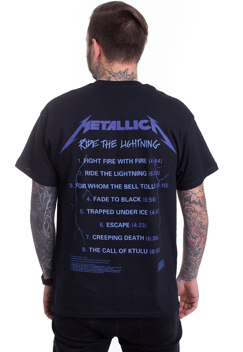 Metallica - Ride The Lightning Tracks - T-Shirt | Men-Image