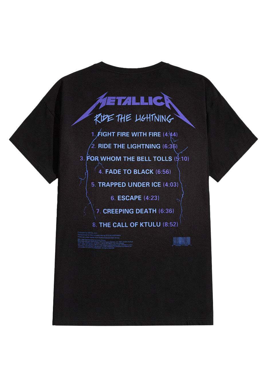 Metallica - Ride The Lightning Tracks - T-Shirt | Neutral-Image