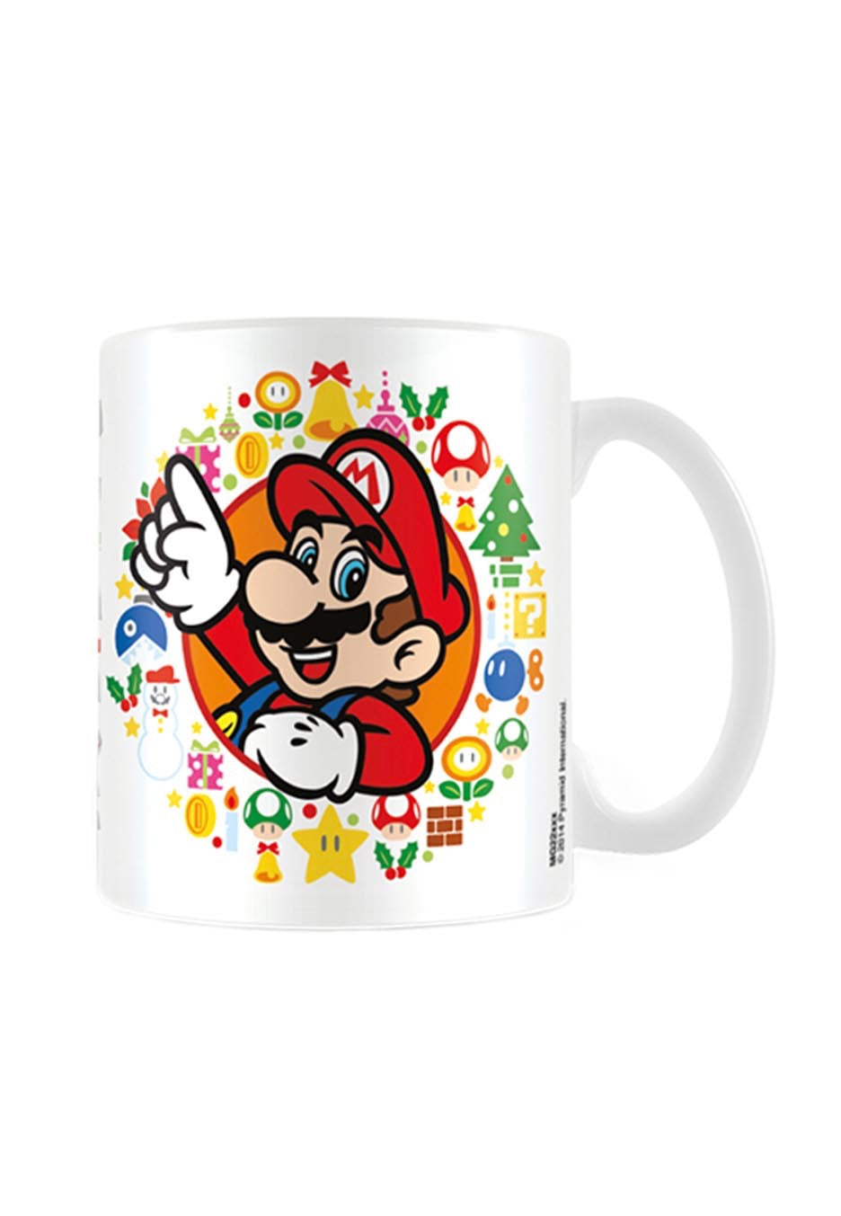 Super Mario - Happy Holidays White - Mug | Neutral-Image