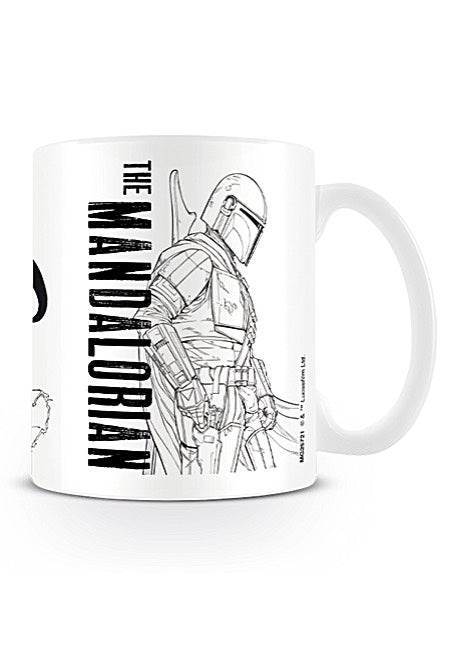 The Mandalorian - Line Art - Mug | Neutral-Image