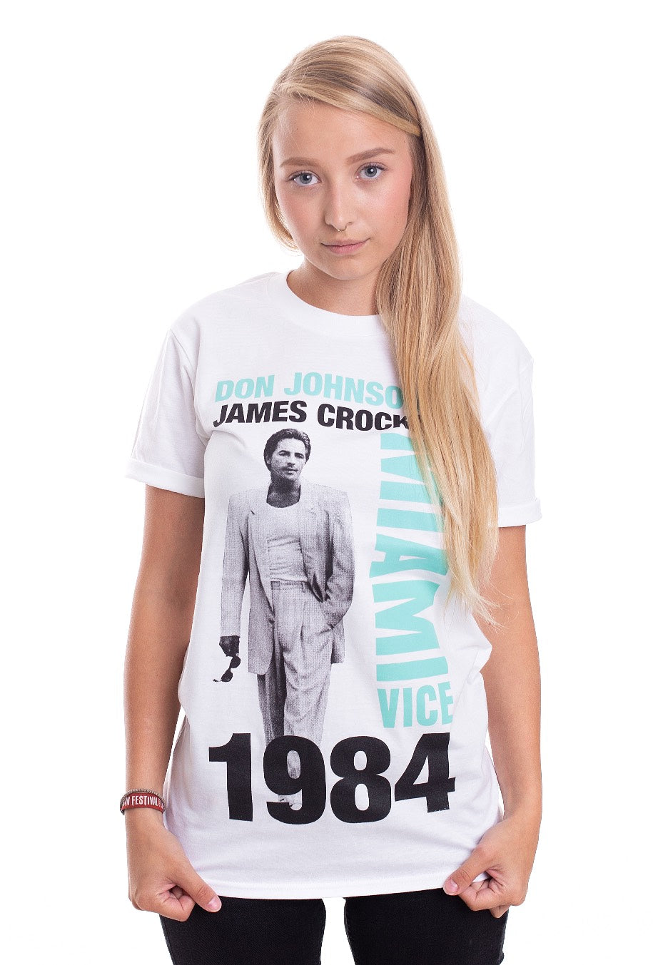 Miami Vice - Don Johnson Is Crockett White - T-Shirt | Women-Image