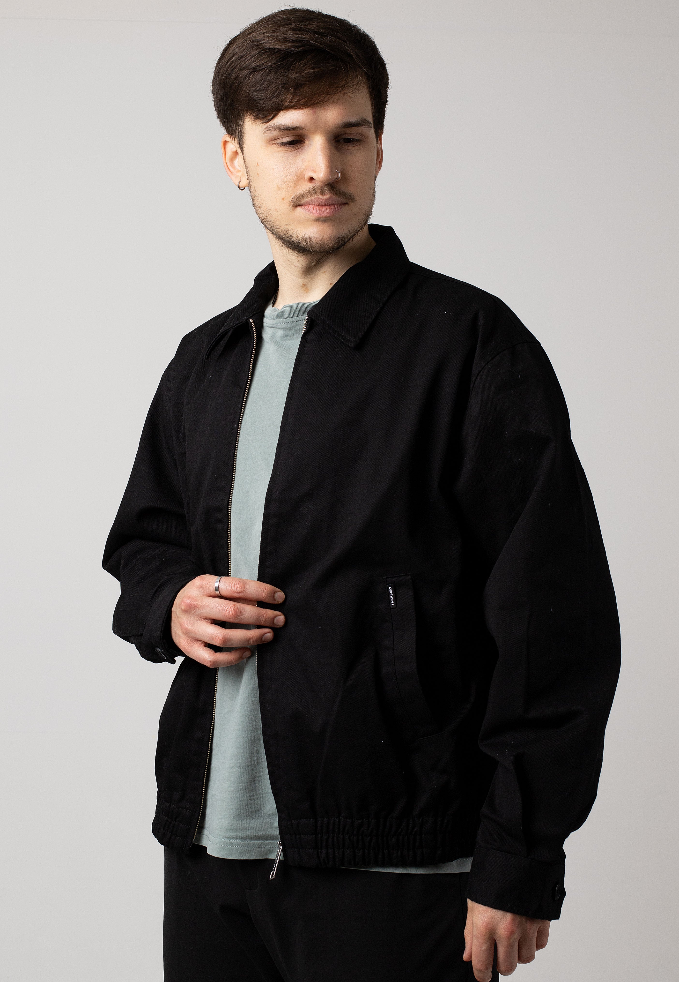 Carhartt WIP - Newhaven Rinsed Black - Jacket | Men-Image