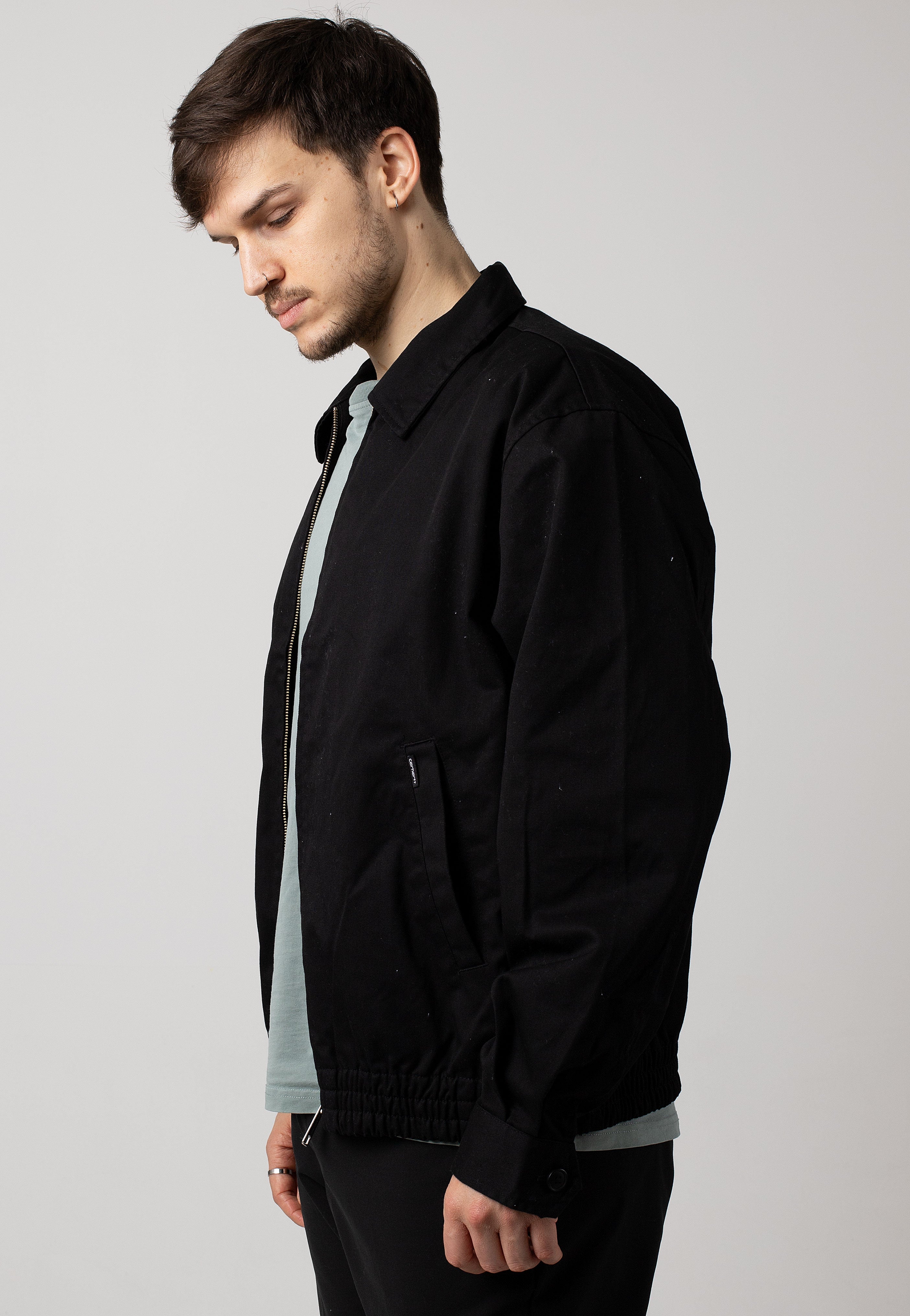 Carhartt WIP - Newhaven Rinsed Black - Jacket | Men-Image