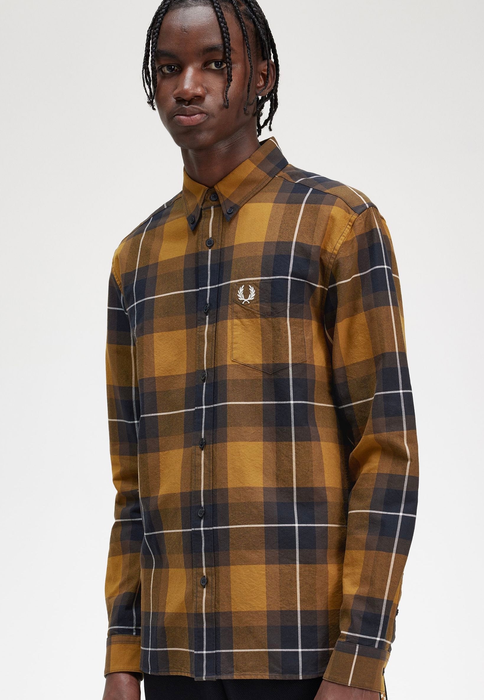 Fred Perry - Tartan Dark Caramel - Shirt | Men-Image