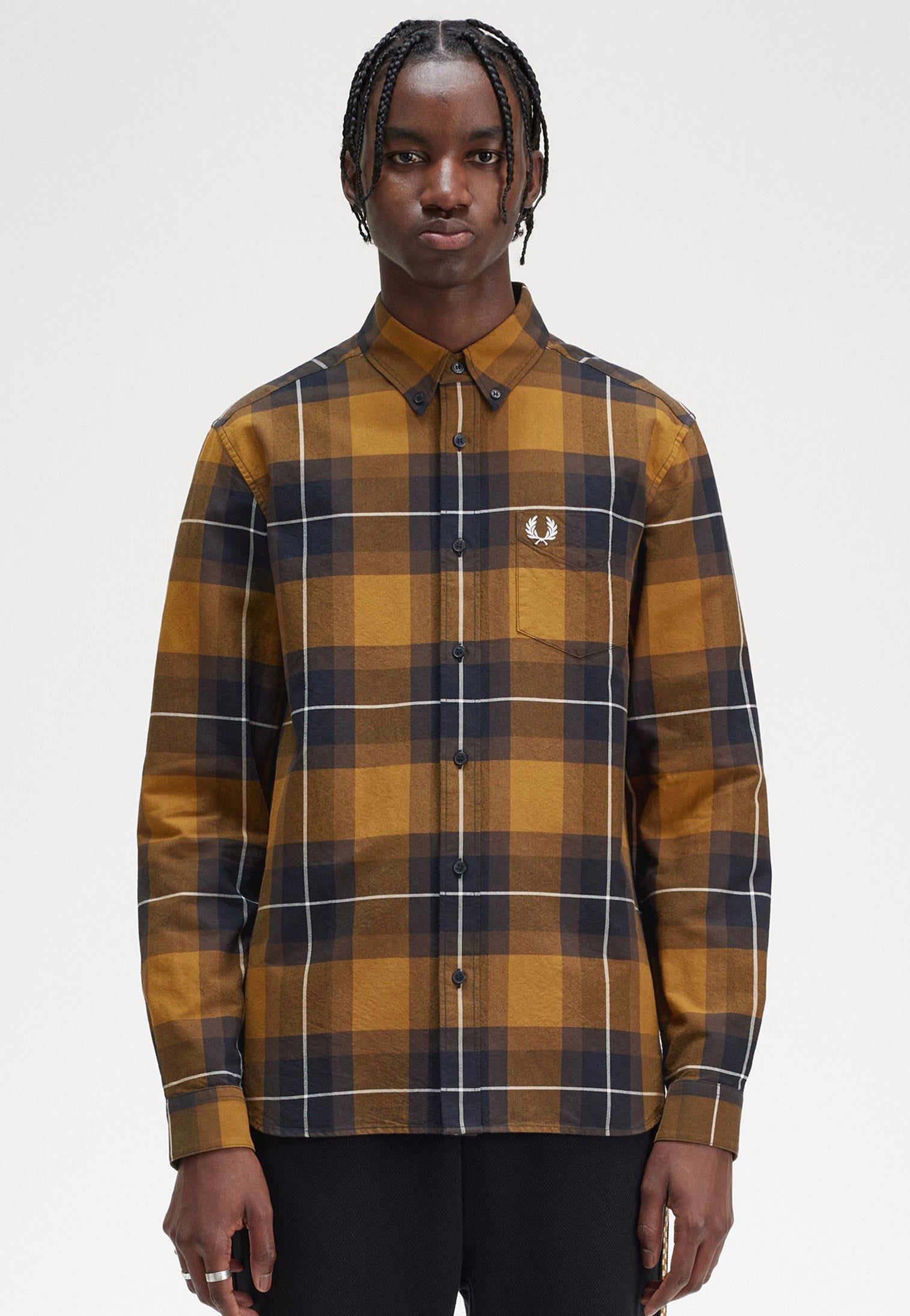 Fred Perry - Tartan Dark Caramel - Shirt | Men-Image