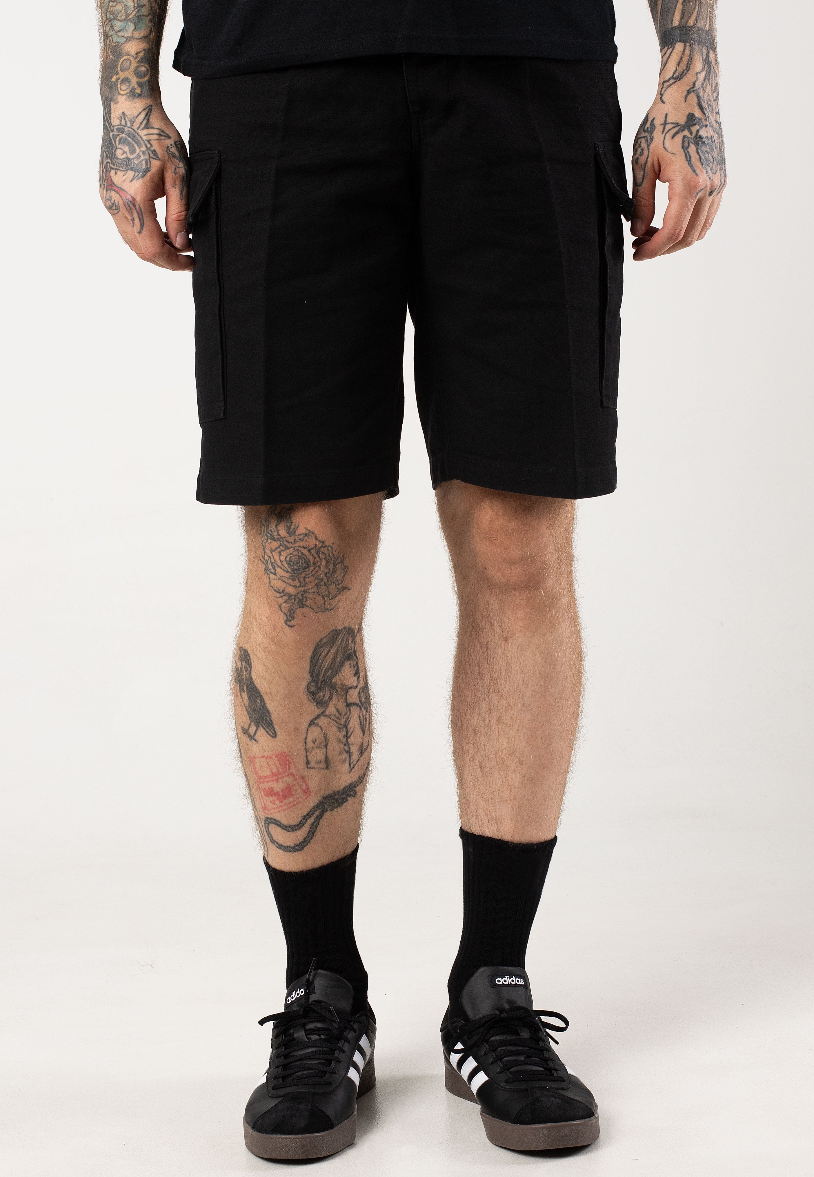 Mil-Tec - Bw Bermuda Moleskin Prewash Black - Shorts | Men-Image