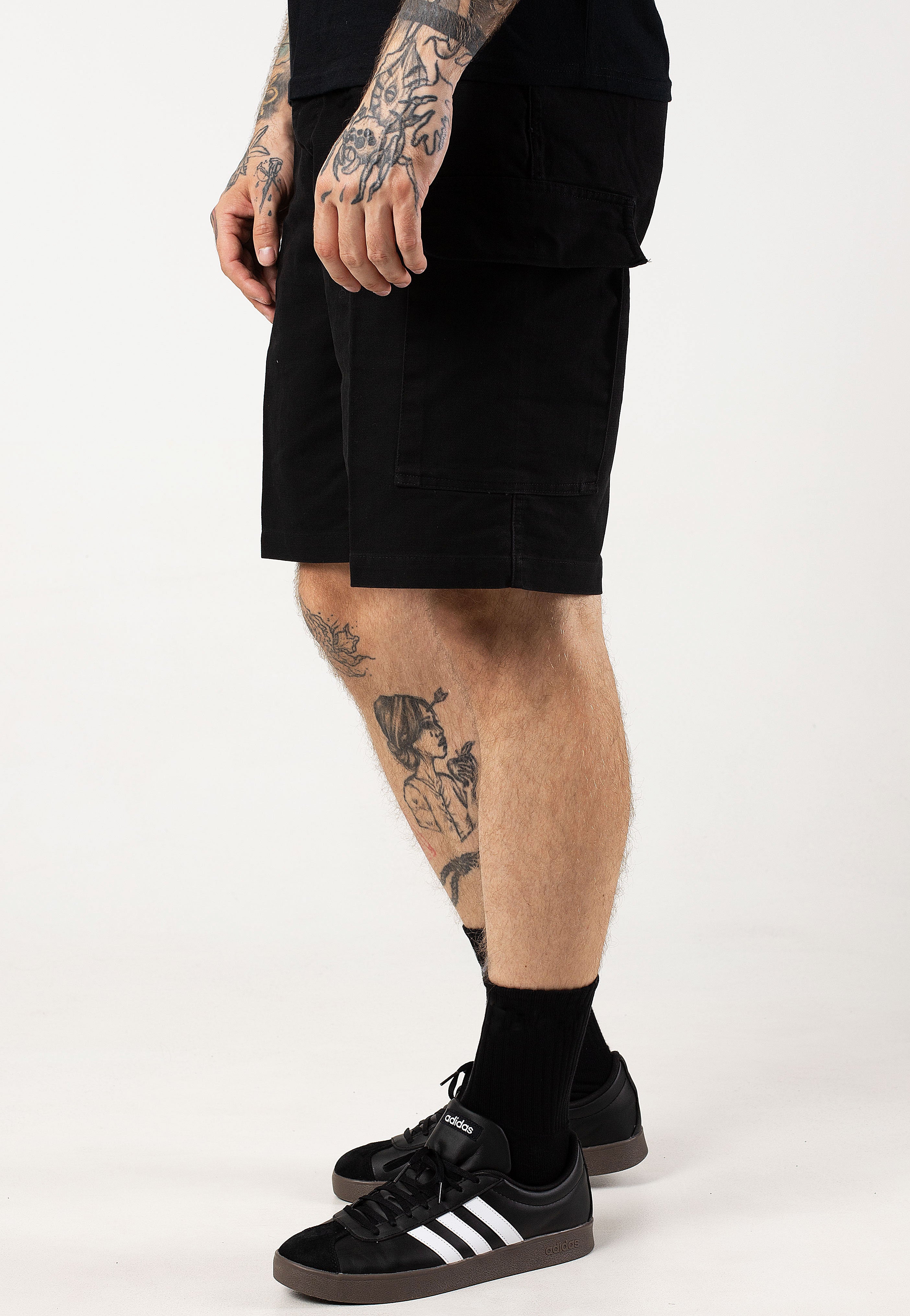 Mil-Tec - Bw Bermuda Moleskin Prewash Black - Shorts | Men-Image