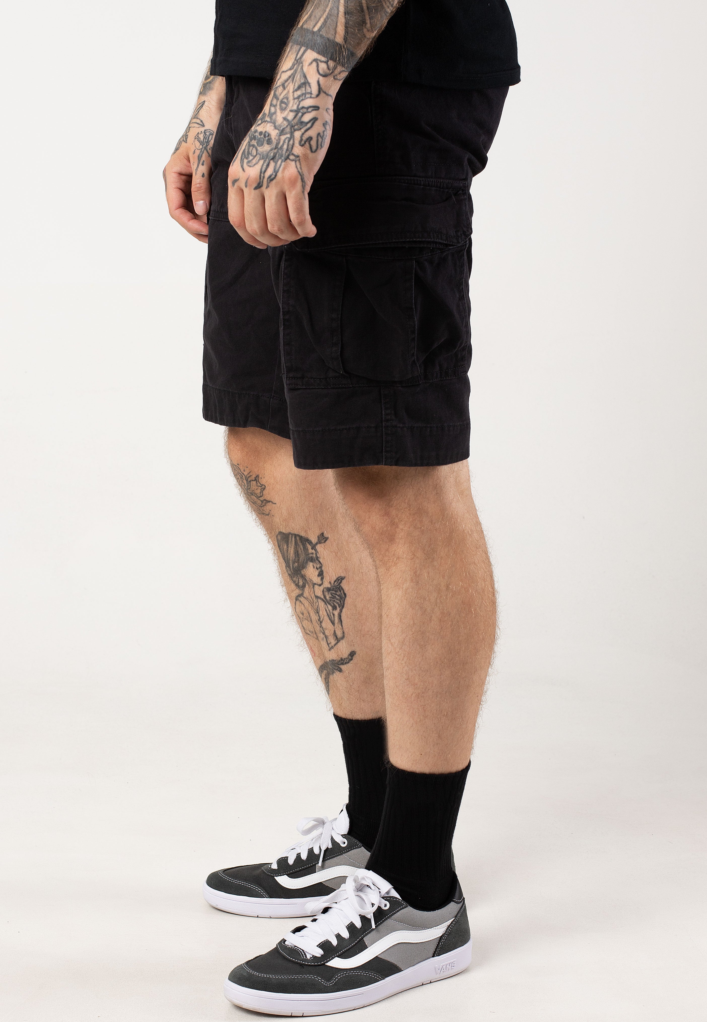 Mil-Tec - Us Vintage Prewash Black - Shorts | Men-Image