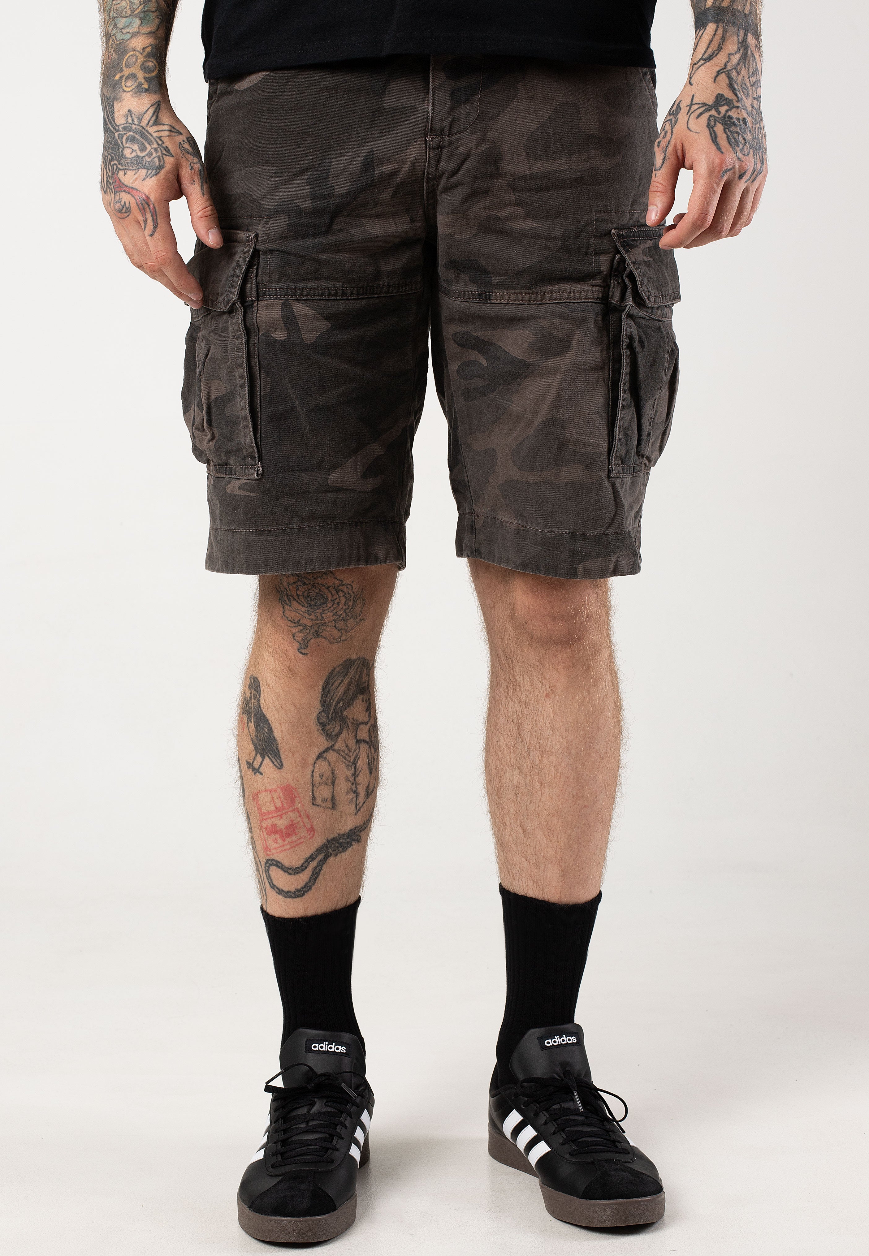 Mil-Tec - Us Vintage Prewash Dark Camo - Shorts | Men-Image