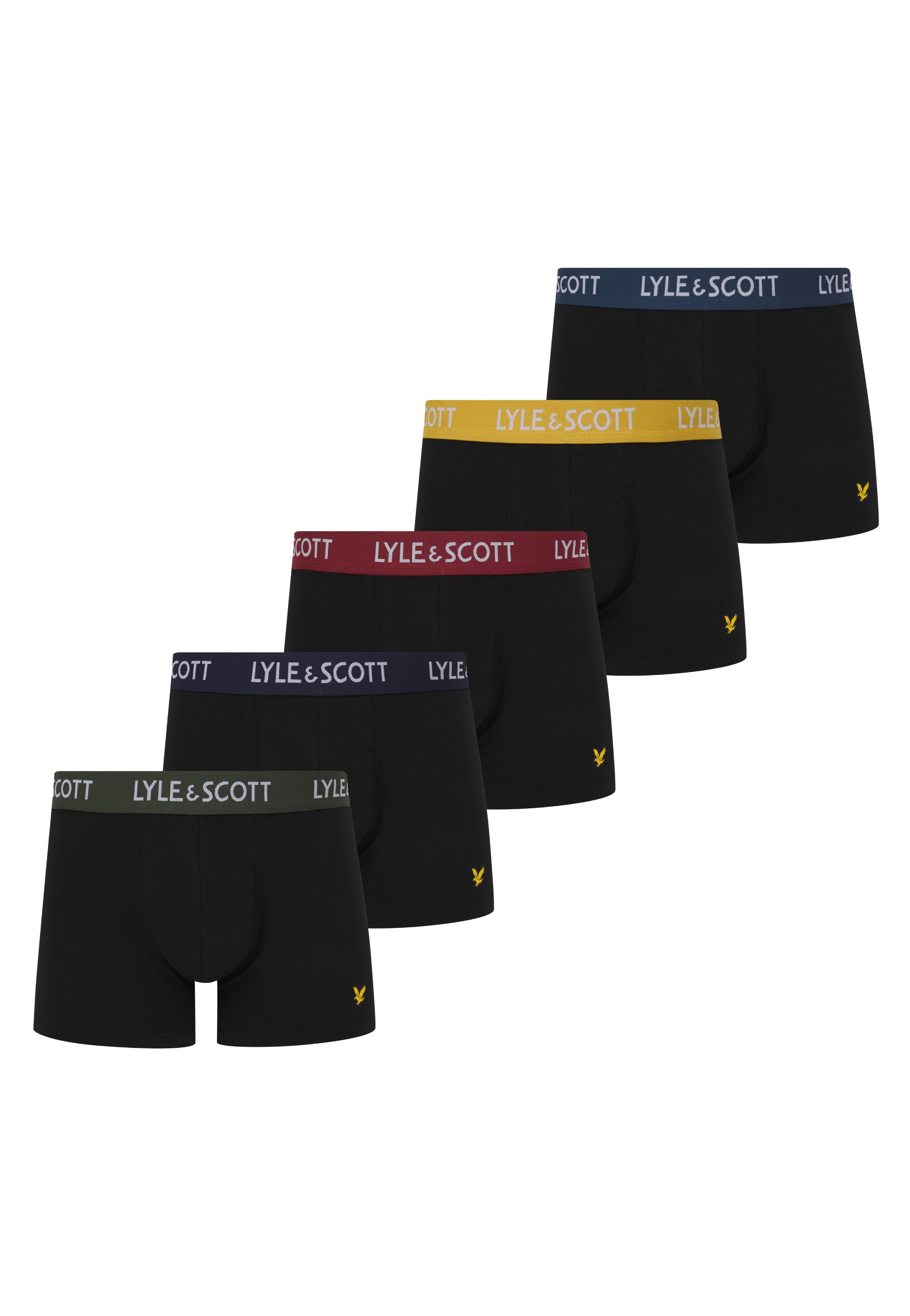 Lyle & Scott - Miller Waistbands Black Multi - Boxershorts | Men-Image