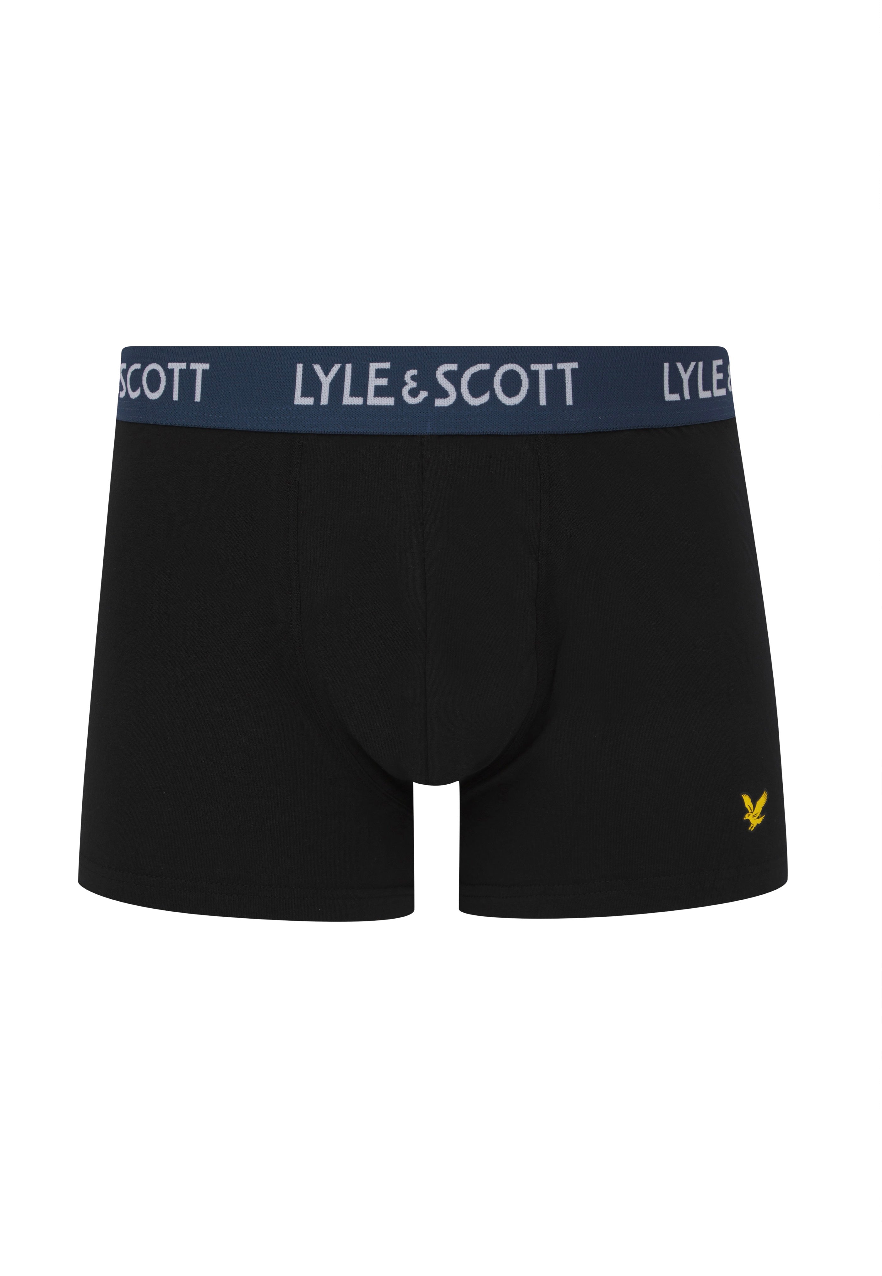 Lyle & Scott - Miller Waistbands Black Multi - Boxershorts | Men-Image