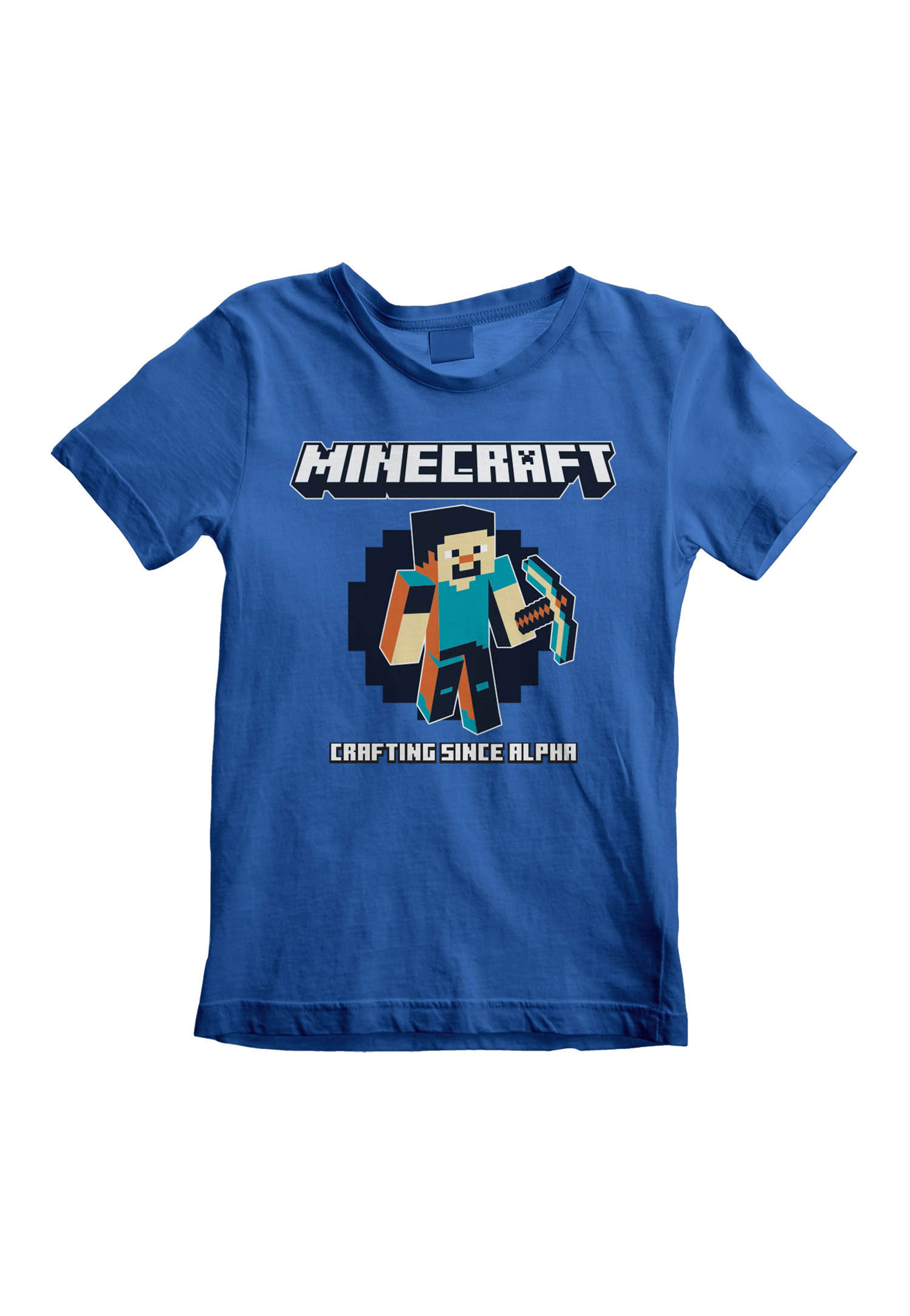 Minecraft - Crafting Since Alpha Kids Blue - T-Shirt | Neutral-Image