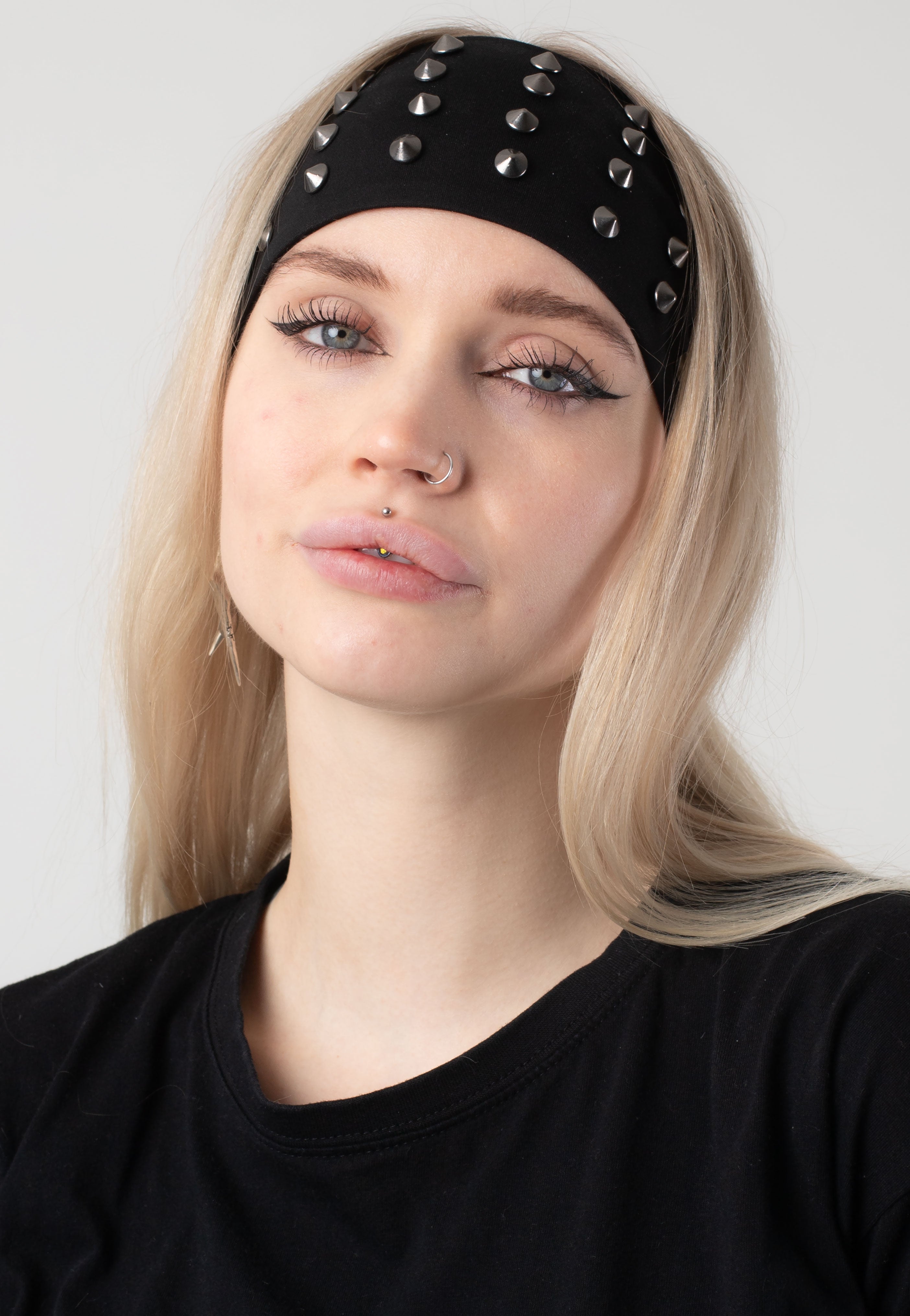 Minga London - Spiked Studs Black - Headband | Neutral-Image