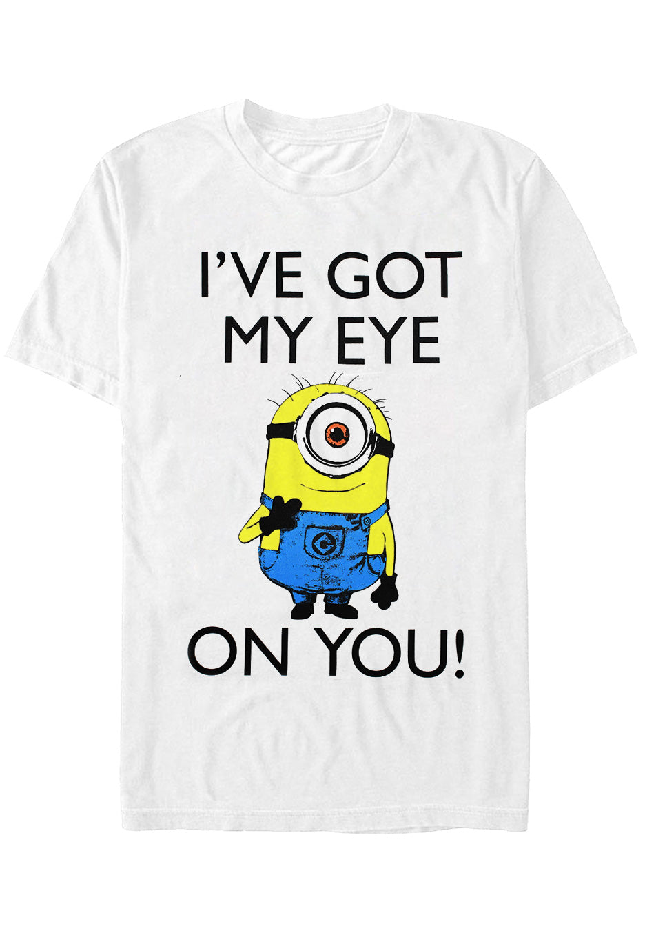 Minions - I Got My Eye On You White - T-Shirt | Neutral-Image