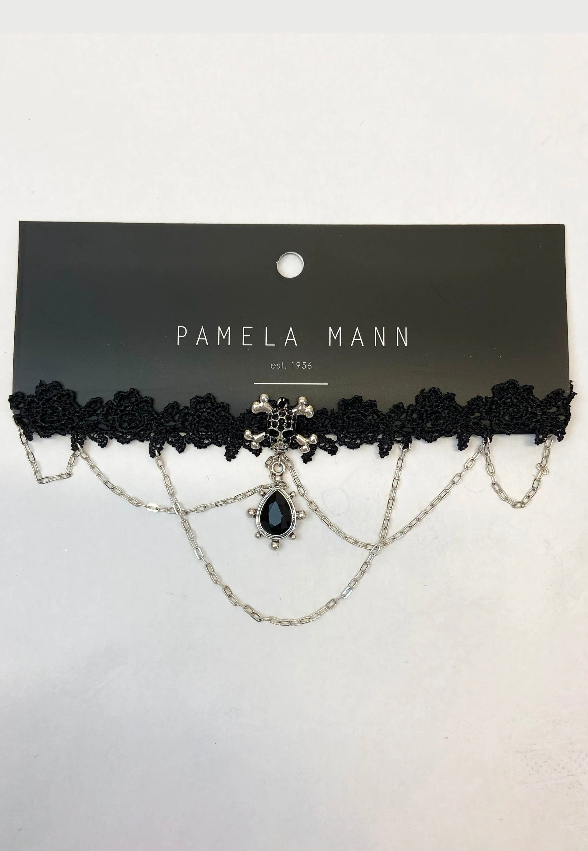 Pamela Mann - Mini Skull Lace Black - Choker | Neutral-Image