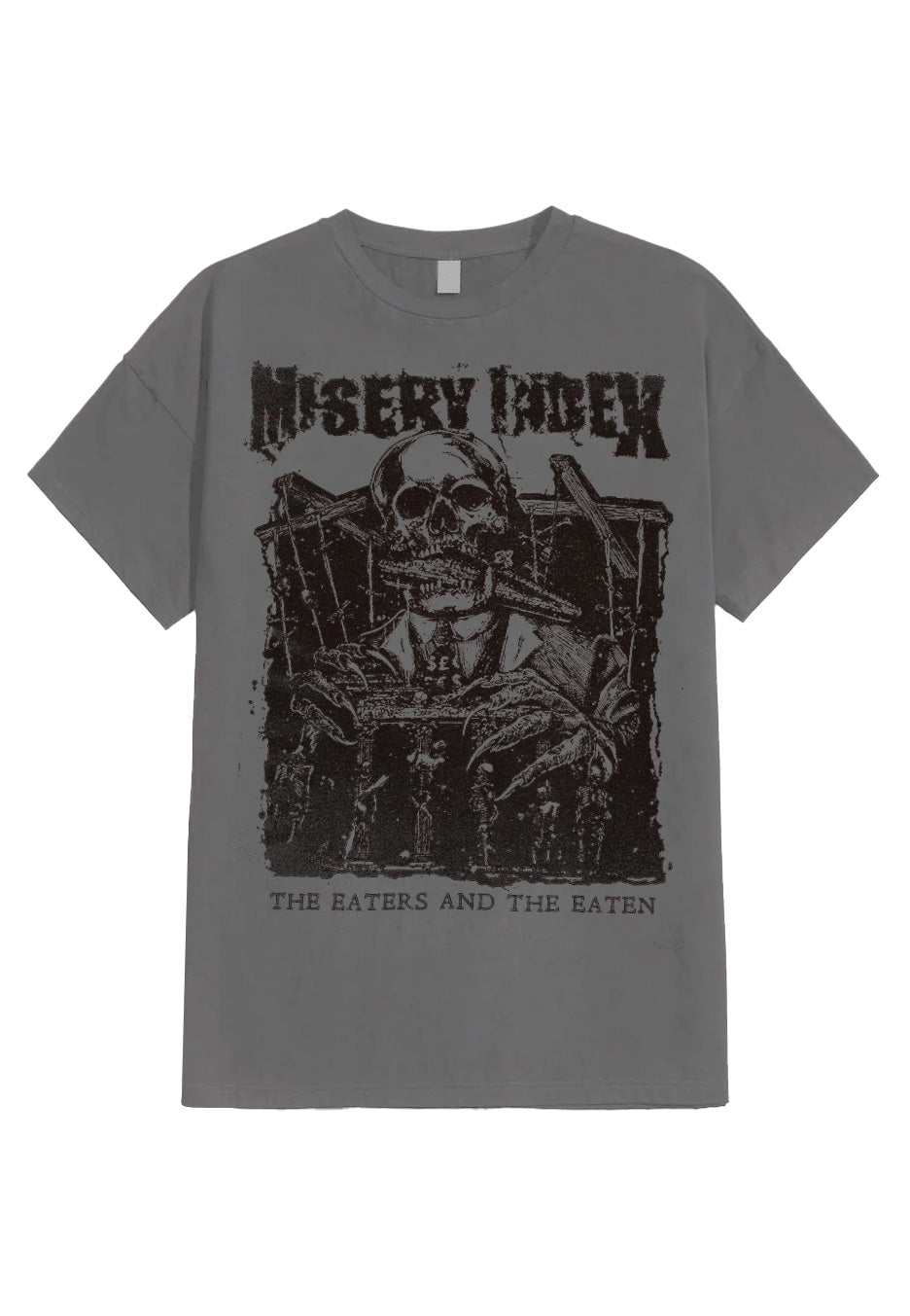 Misery Index - The Eaters And The Eaten Charcoal - T-Shirt | Neutral-Image