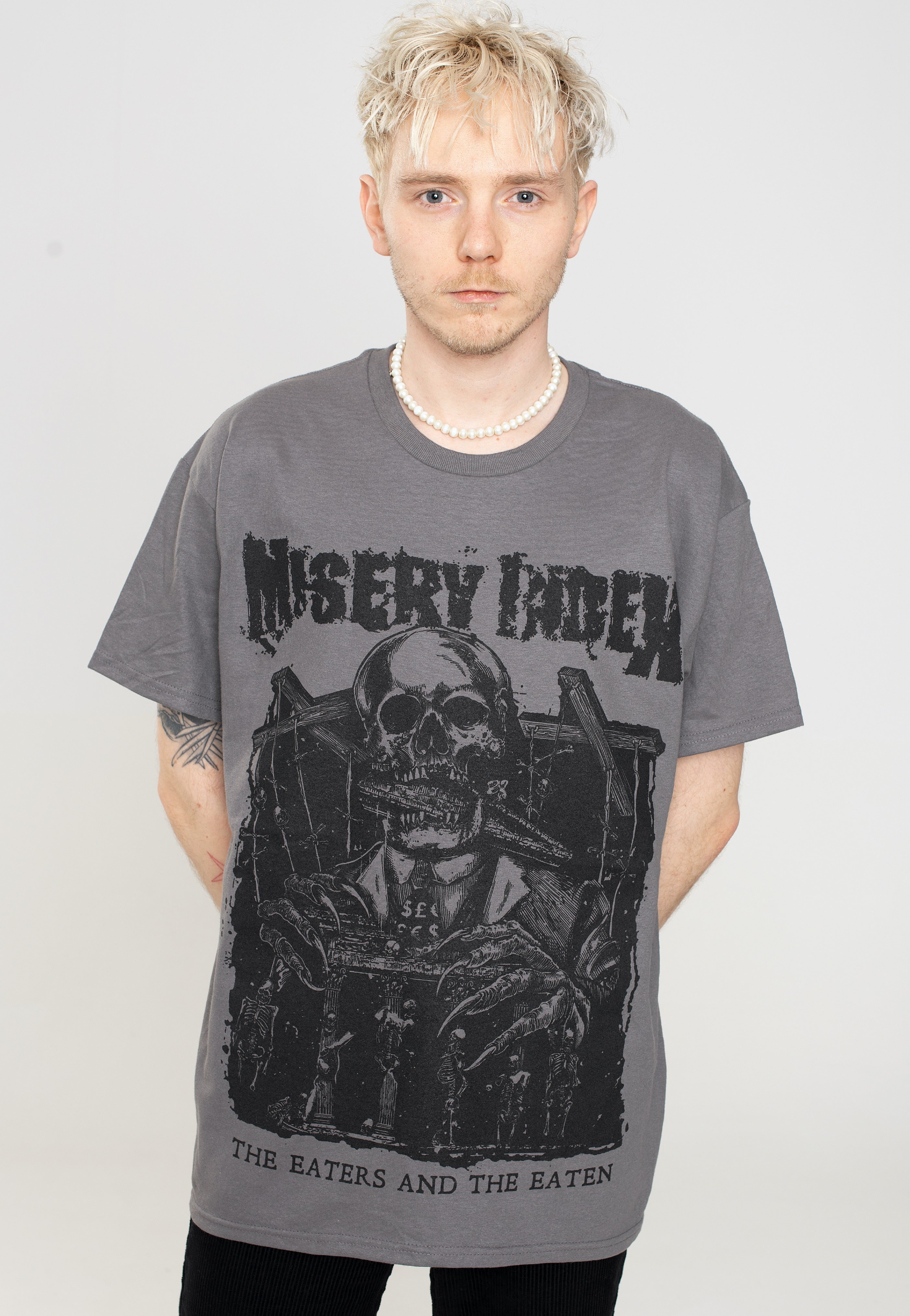 Misery Index - The Eaters And The Eaten Charcoal - T-Shirt | Men-Image