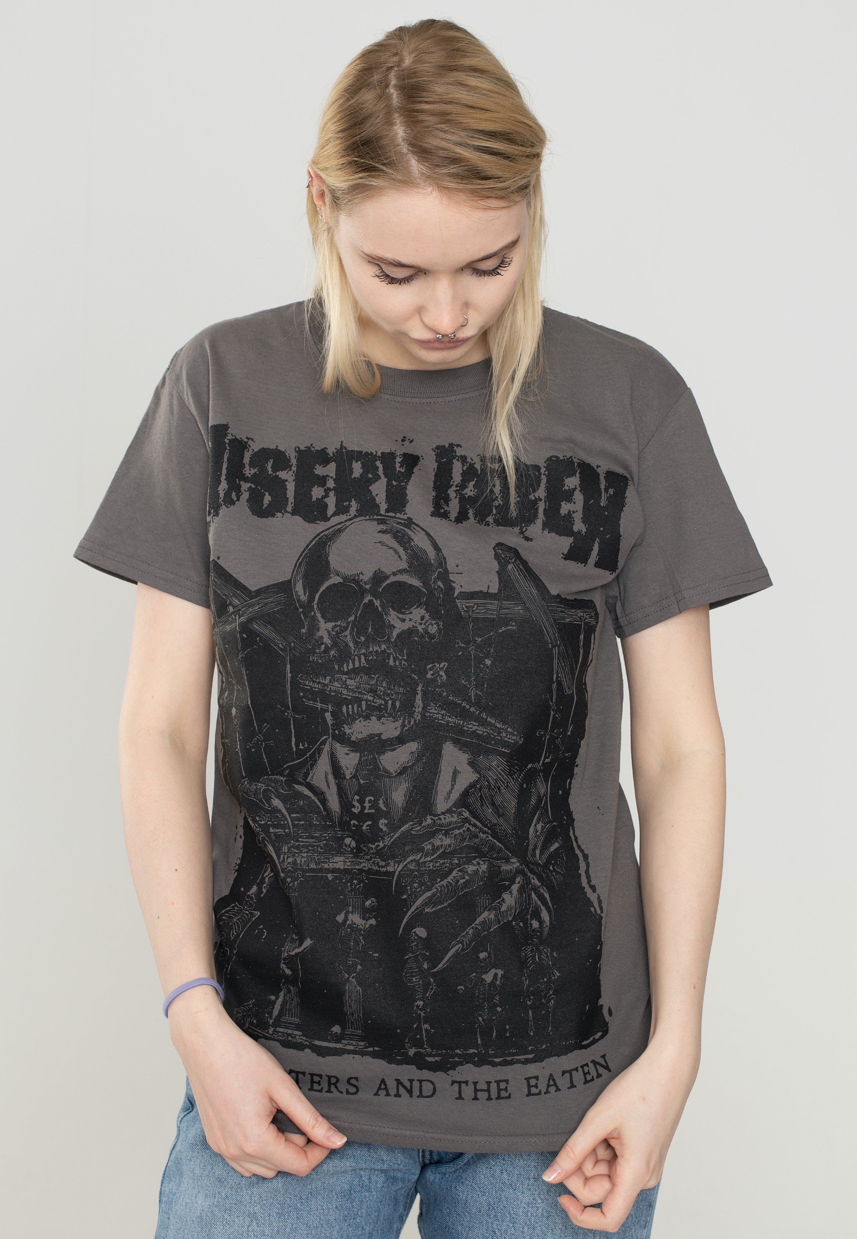 Misery Index - The Eaters And The Eaten Charcoal - T-Shirt | Women-Image