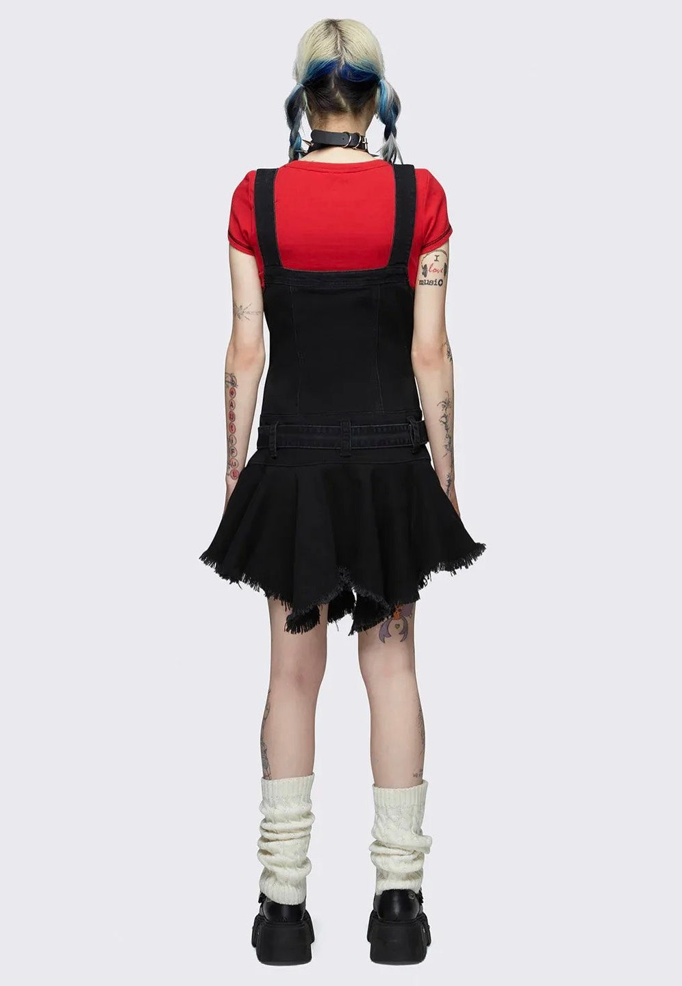 Minga London - Claire Black Denim - Dress | Women-Image