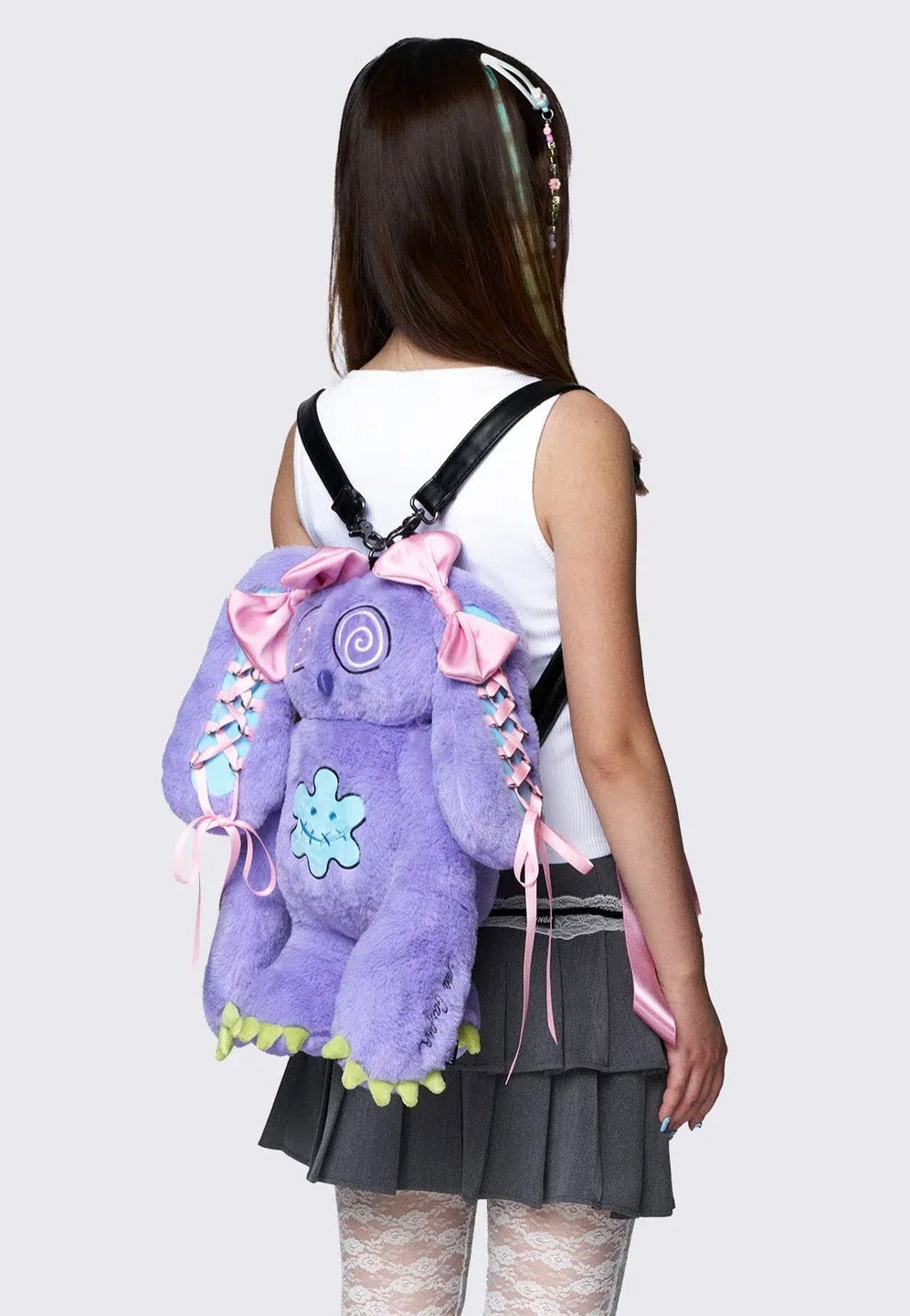 Minga London x Ema Gaspar - Bunny Plush - Backpack | Neutral-Image