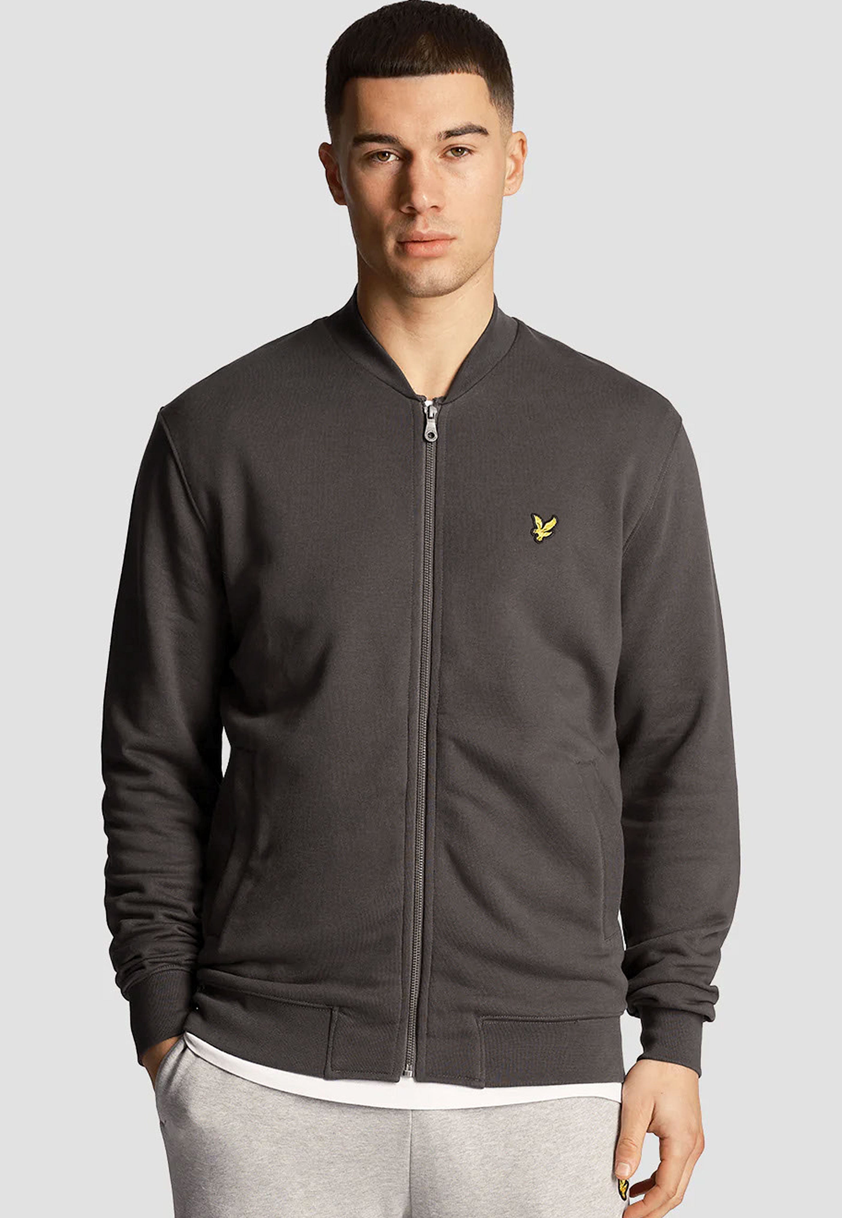 Lyle & Scott - Loopback Jersey Gunmetal - Zipper | Men-Image