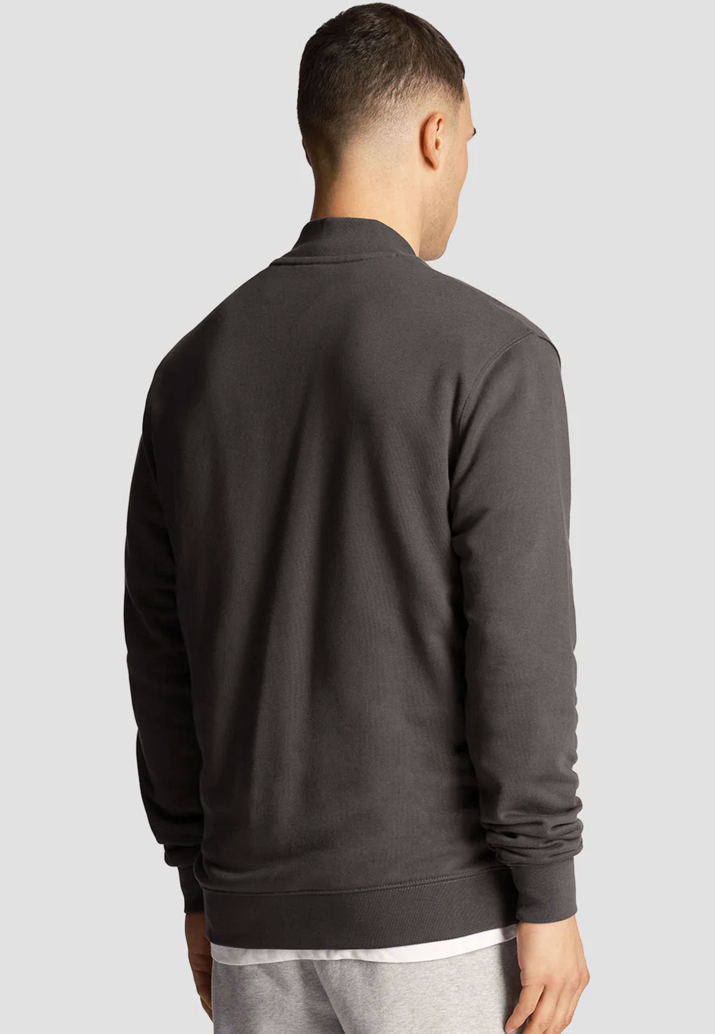 Lyle & Scott - Loopback Jersey Gunmetal - Zipper | Men-Image