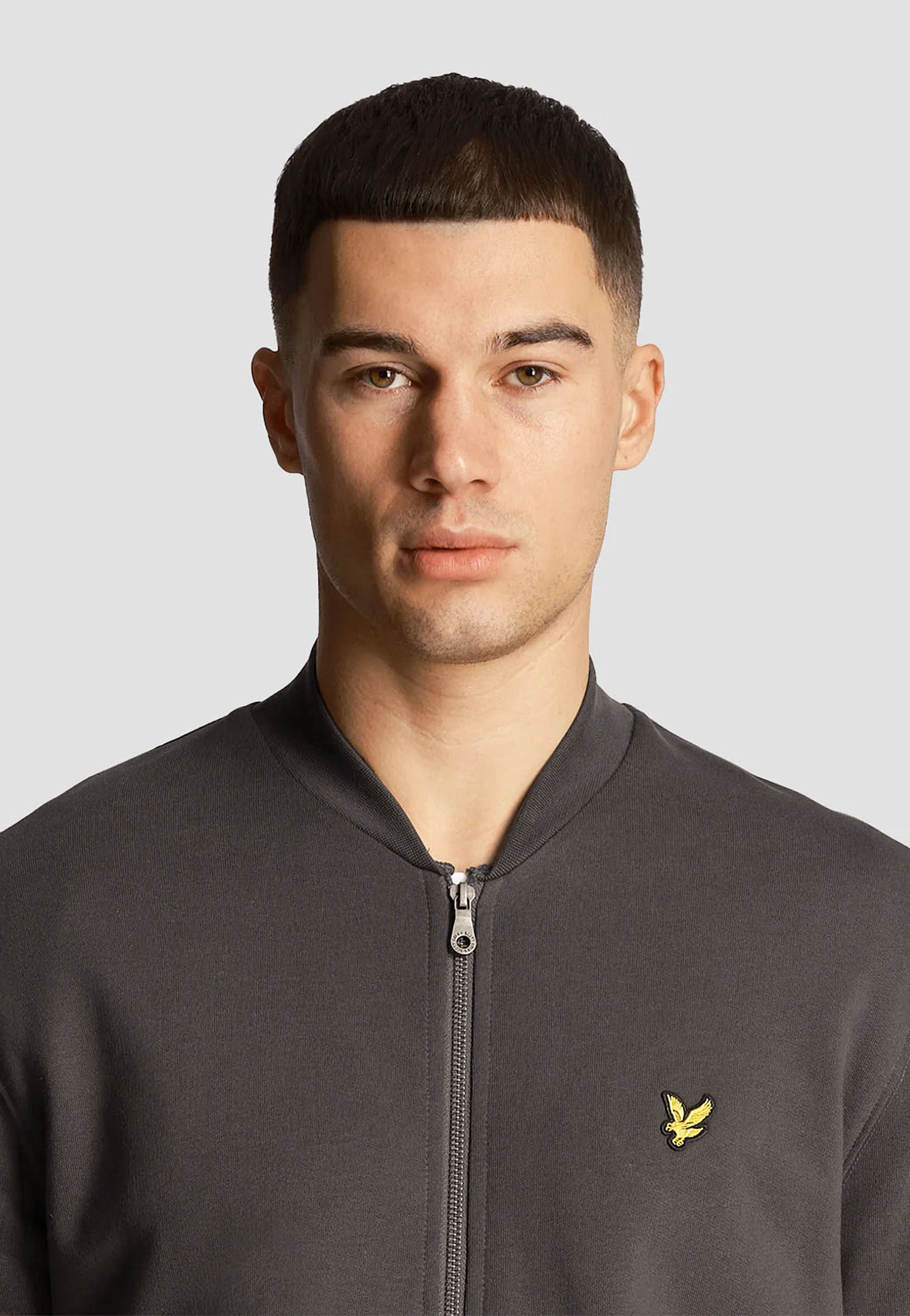 Lyle & Scott - Loopback Jersey Gunmetal - Zipper | Men-Image