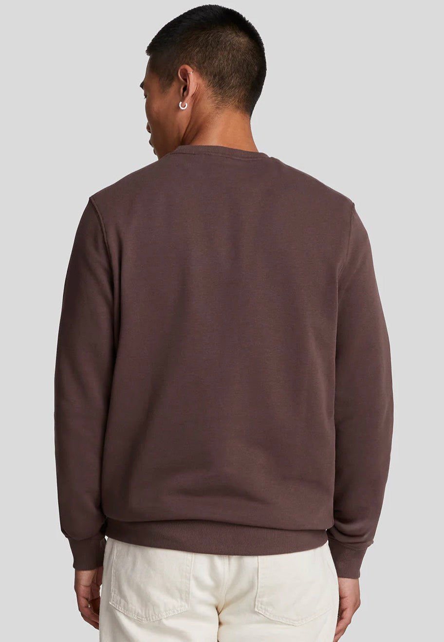 Lyle & Scott - Crew Neck Deep Mahogany - Sweater | Men-Image