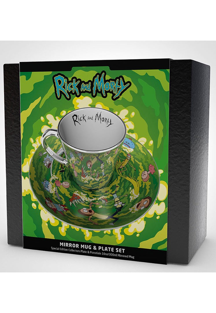 Rick And Morty - Mirror Mug & Plate - Set | Neutral-Image