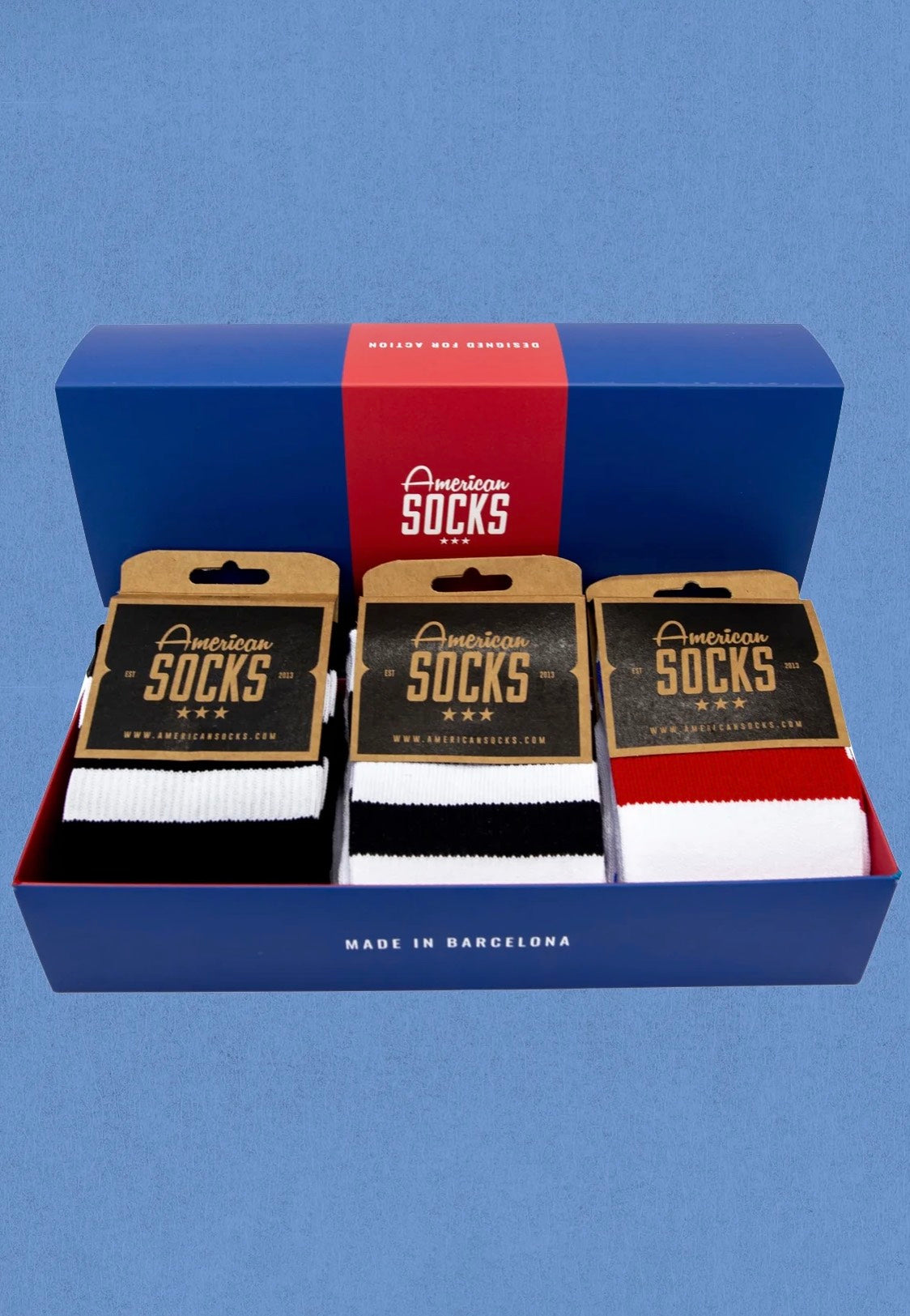 American Socks - The Classics Socks - Giftbox | Neutral-Image